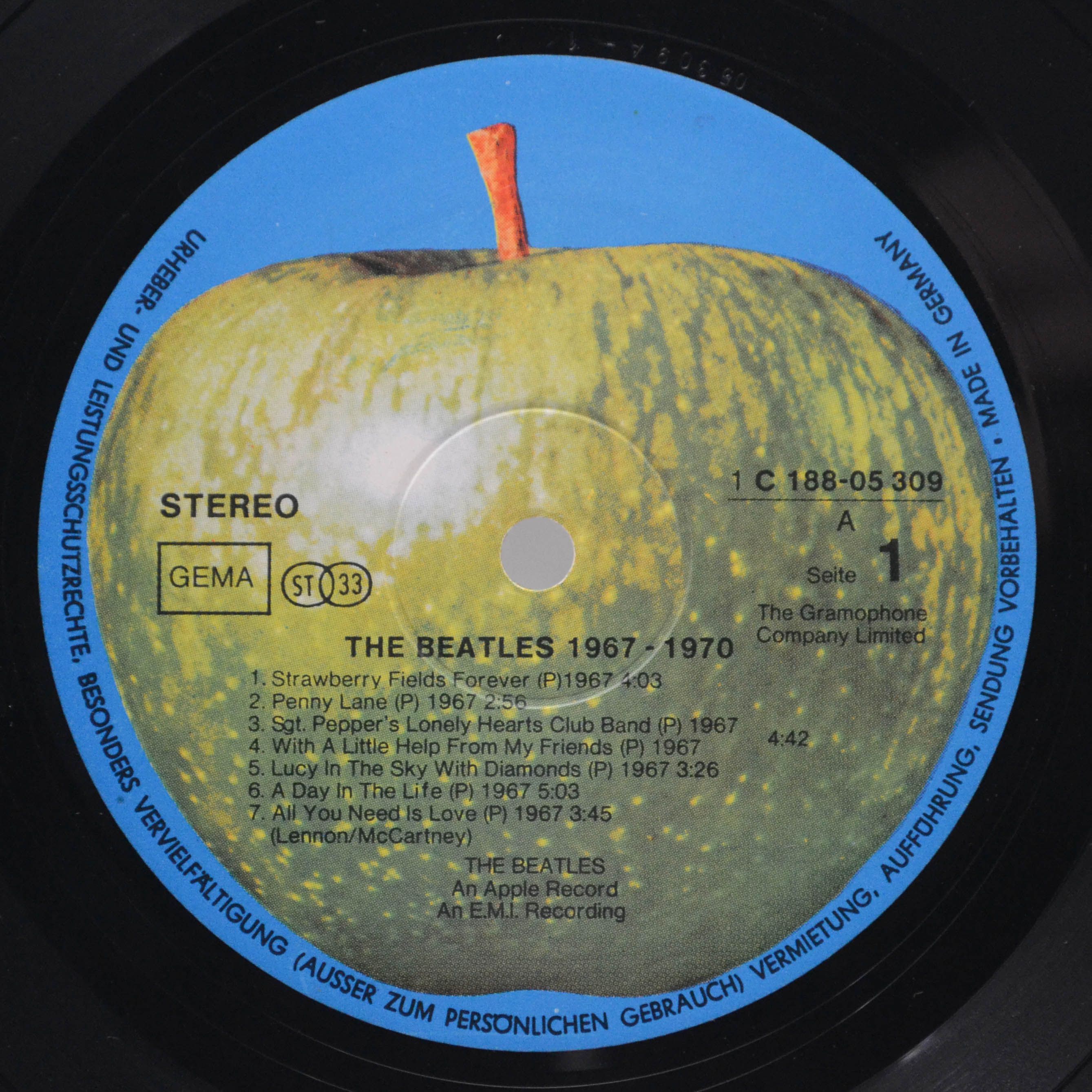 Beatles — 1967-1970 (2LP), 1973