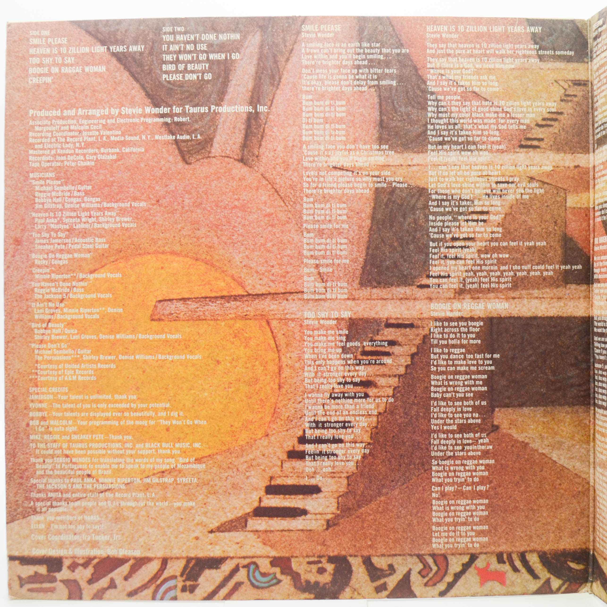 Виниловая пластинка Stevie Wonder — Fulfillingness' First Finale (UK), 1974