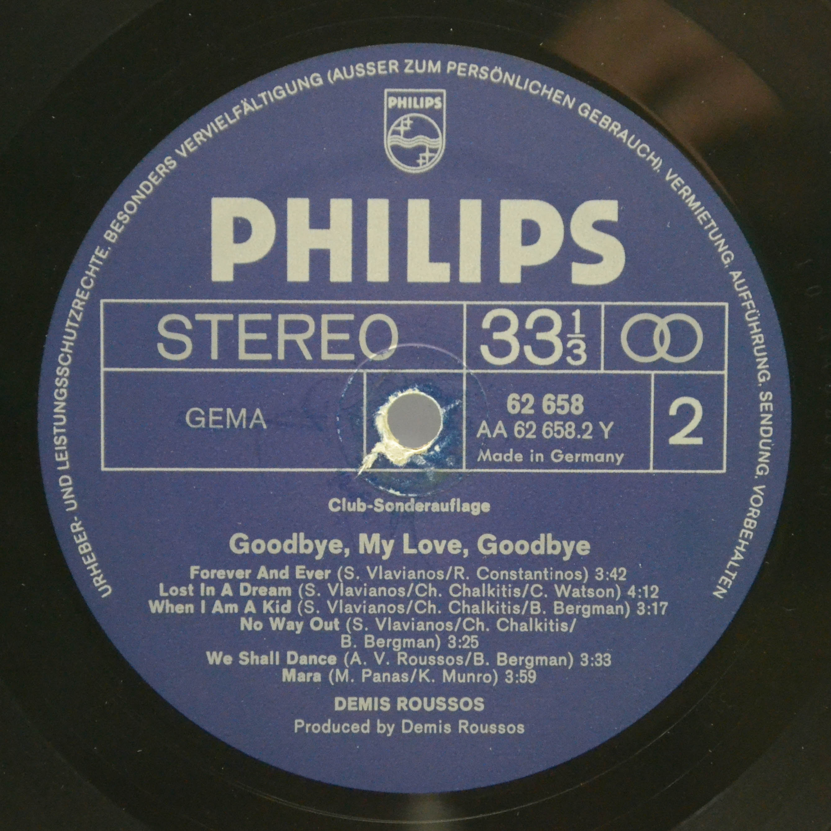 Demis Roussos — Goodbye, My Love, Goodbye, 1973