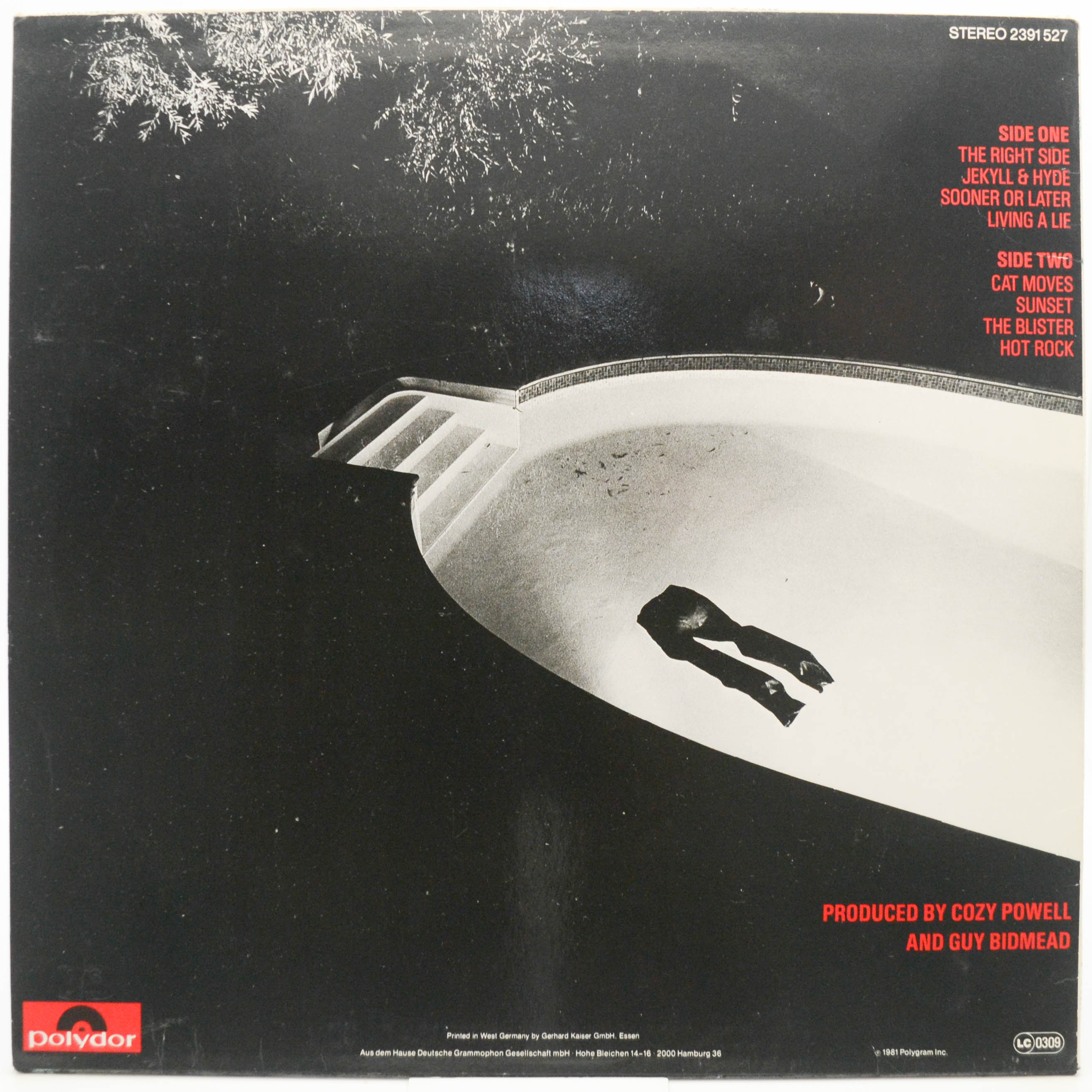 Виниловая пластинка Cozy Powell — Tilt, 1981