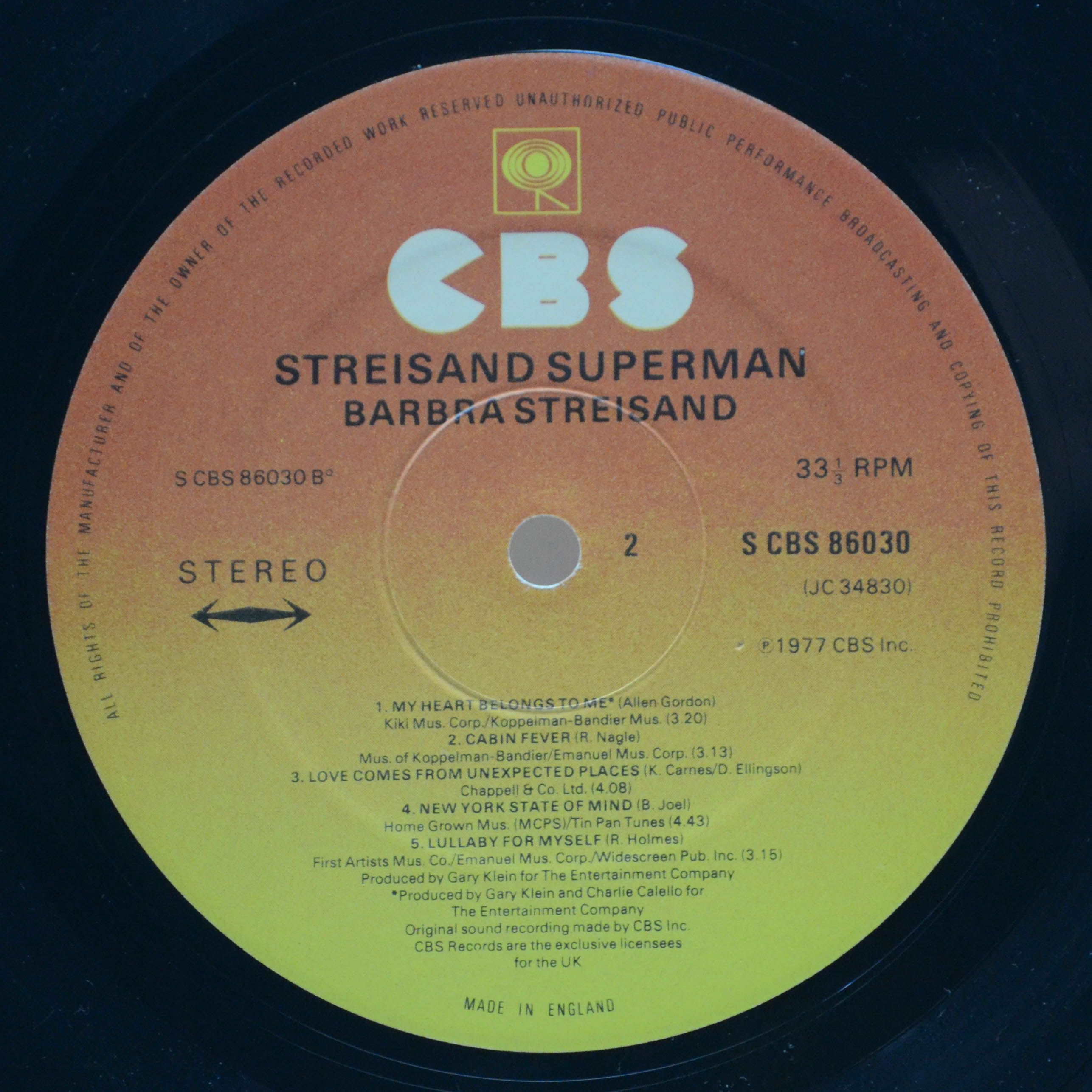 Barbra Streisand — Streisand Superman (UK), 1977