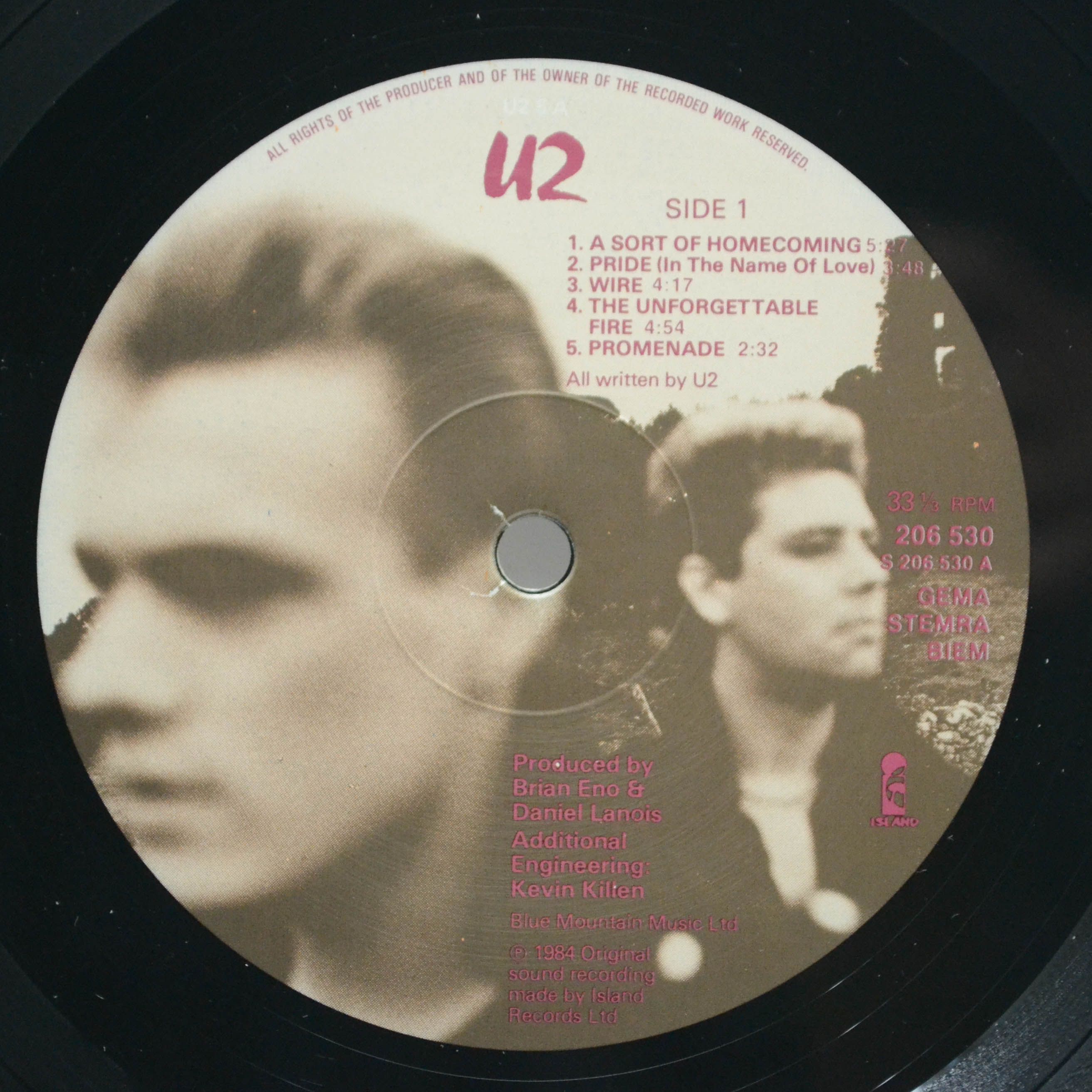 U2 — The Unforgettable Fire, 1985