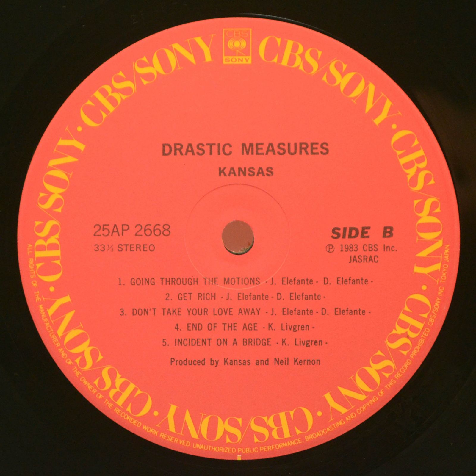 Kansas — Drastic Measures, 1983