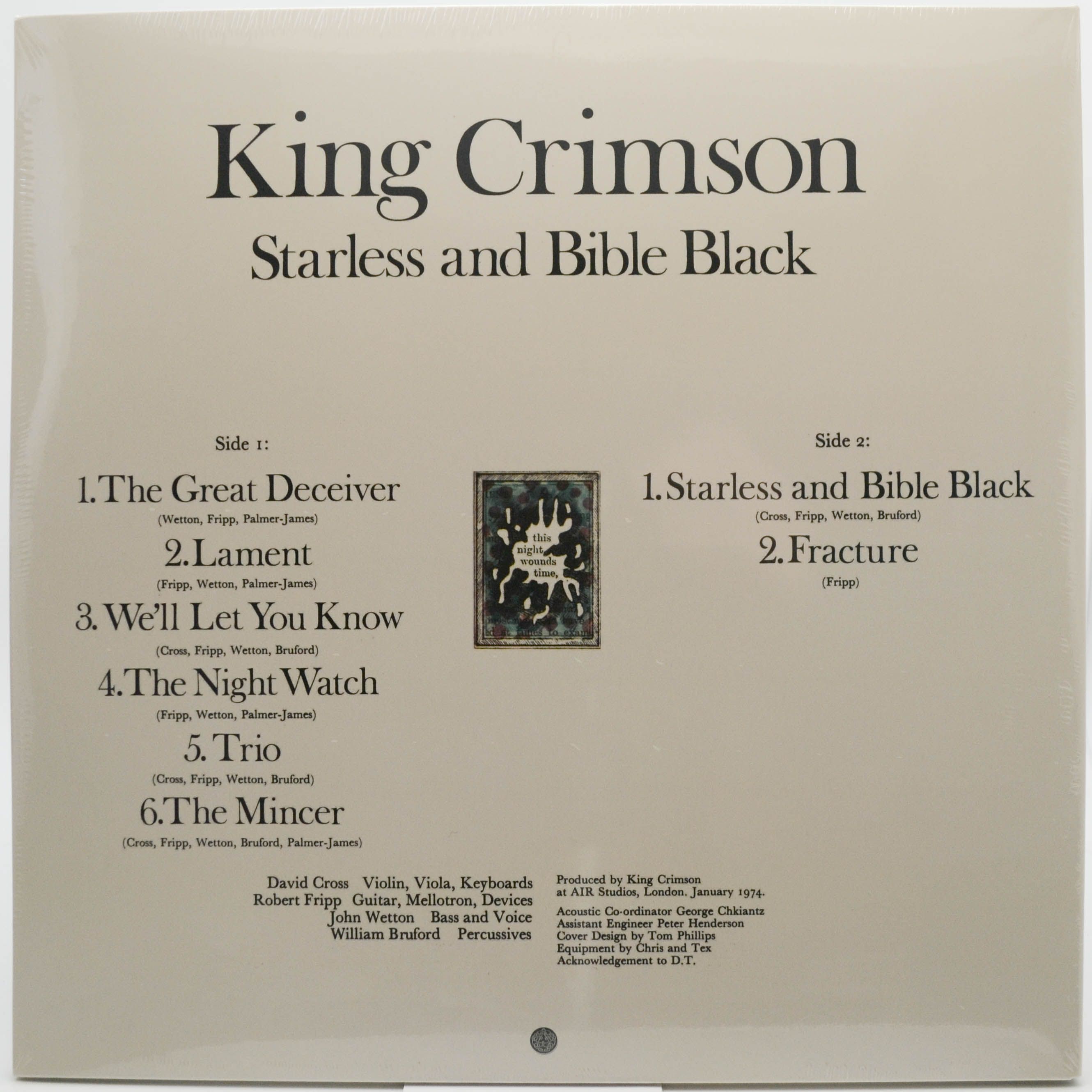 King Crimson — Starless And Bible Black (UK), 1974