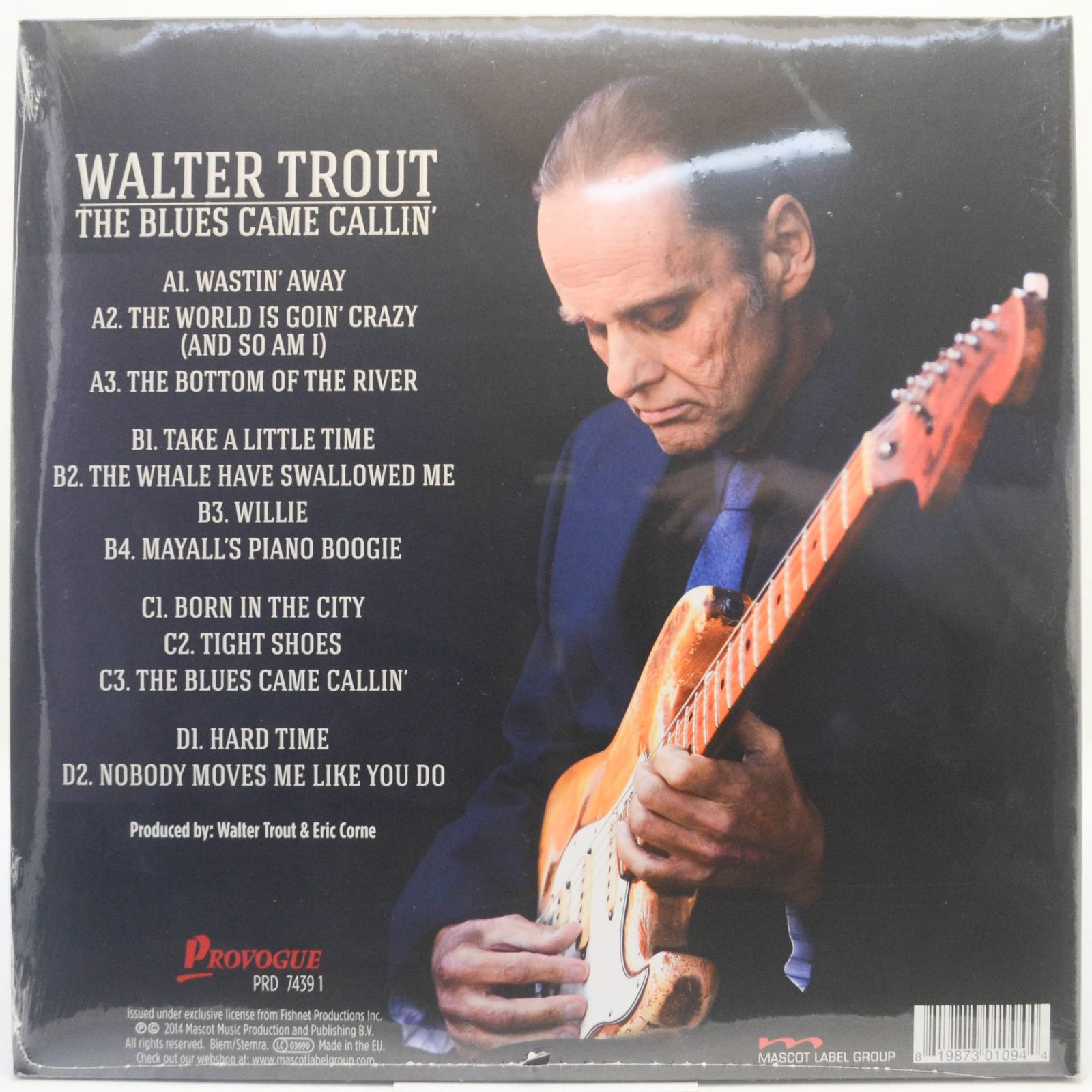 Виниловая пластинка Walter Trout — The Blues Came Callin' (2LP), 2014