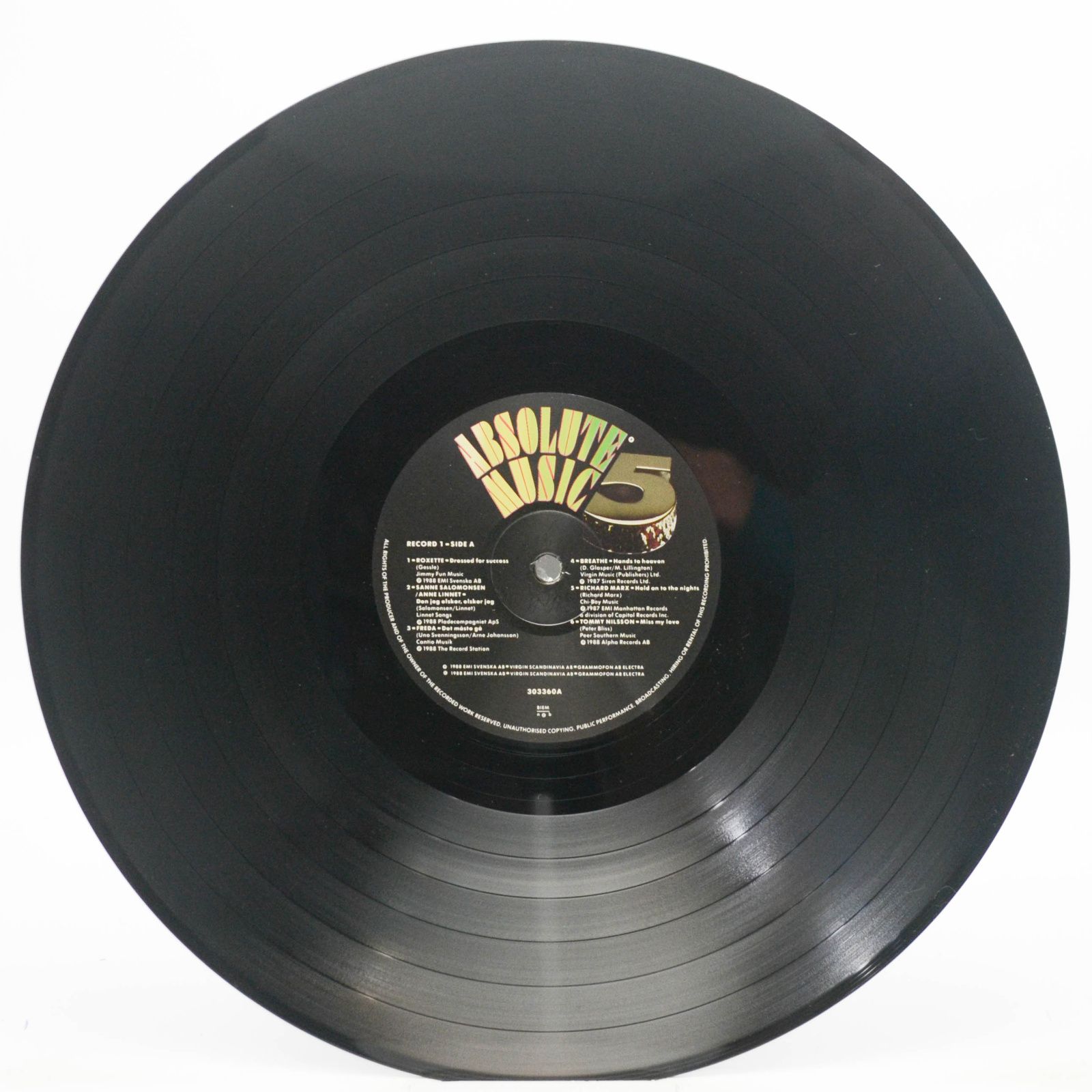 Various — Absolute Music 5 (2LP), 1988