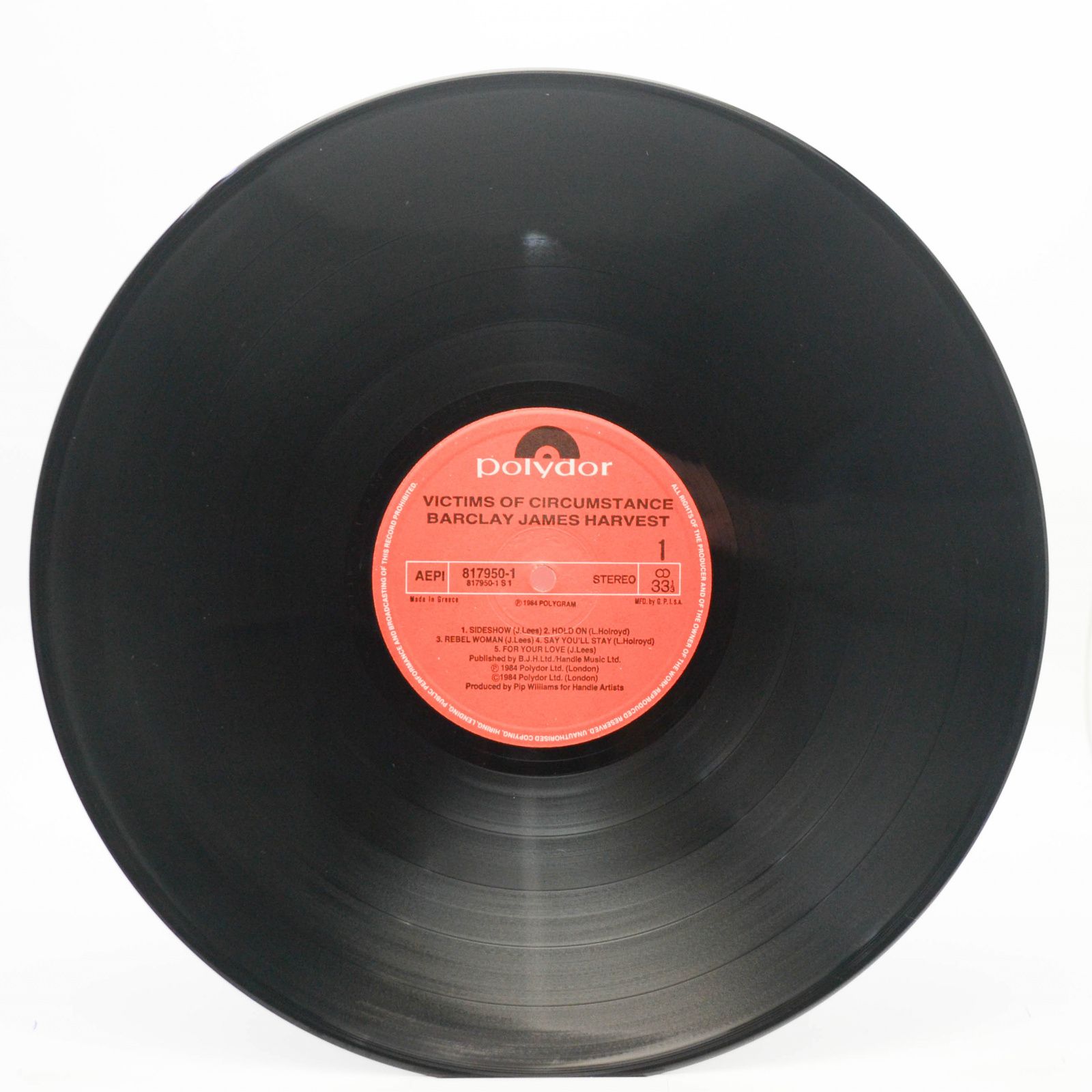 Виниловая пластинка Barclay James Harvest — Victims Of Circumstance, 1984