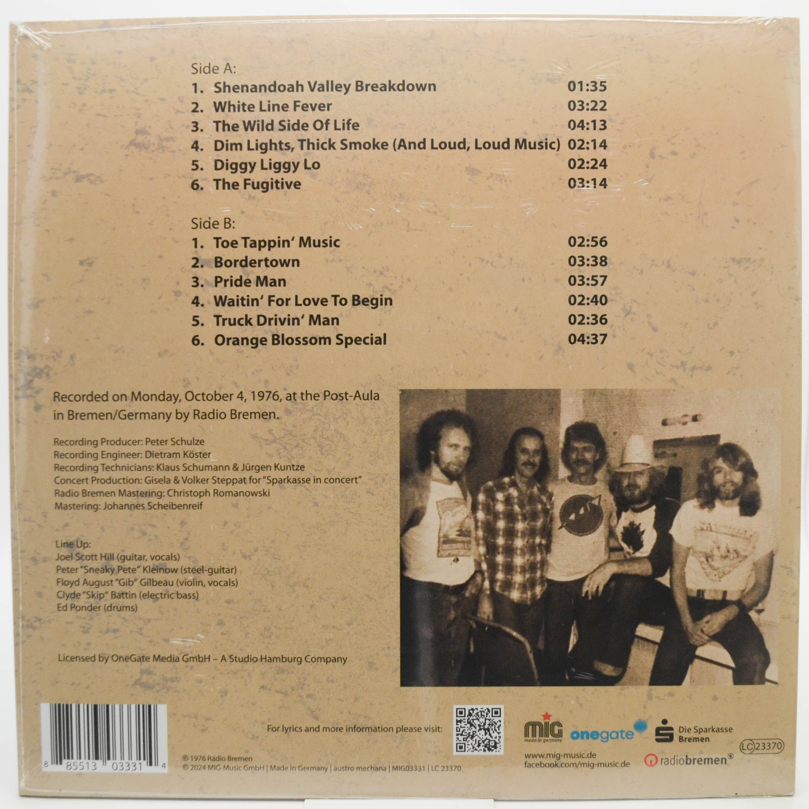 Виниловая пластинка Flying Burrito Bros — Live 1976, 2024