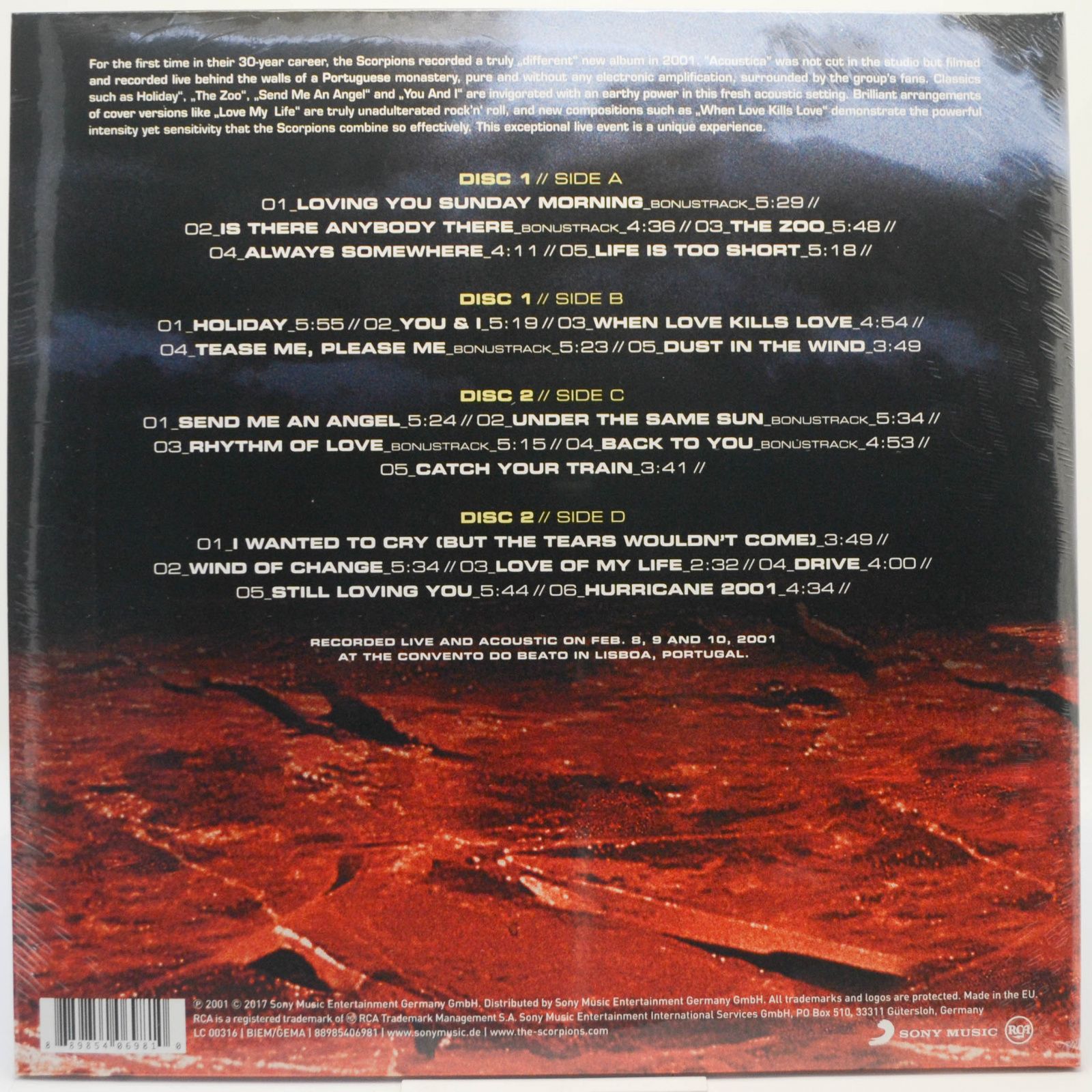 Виниловая пластинка Scorpions — Acoustica (2LP), 2001