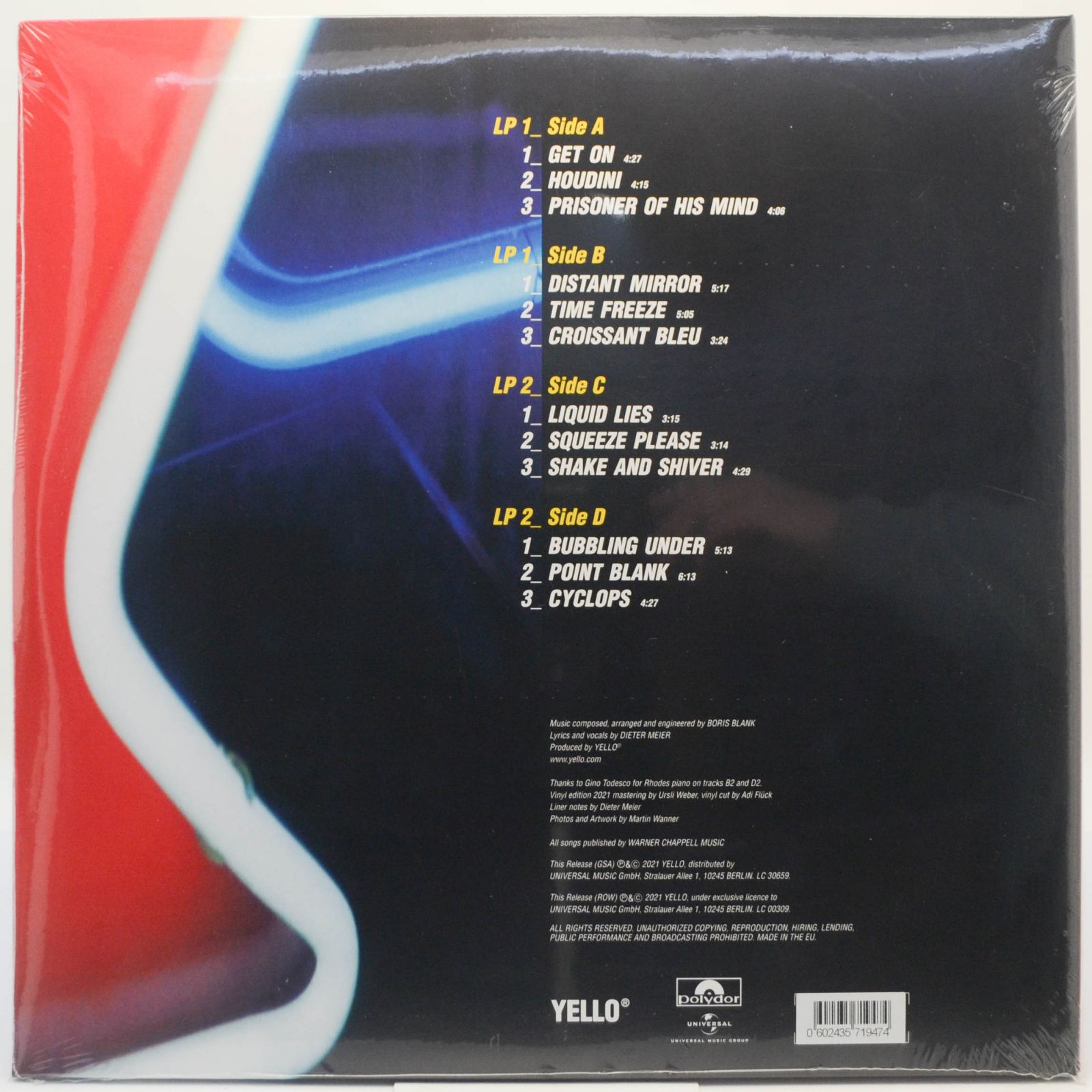 Yello — Motion Picture (2LP), 1999
