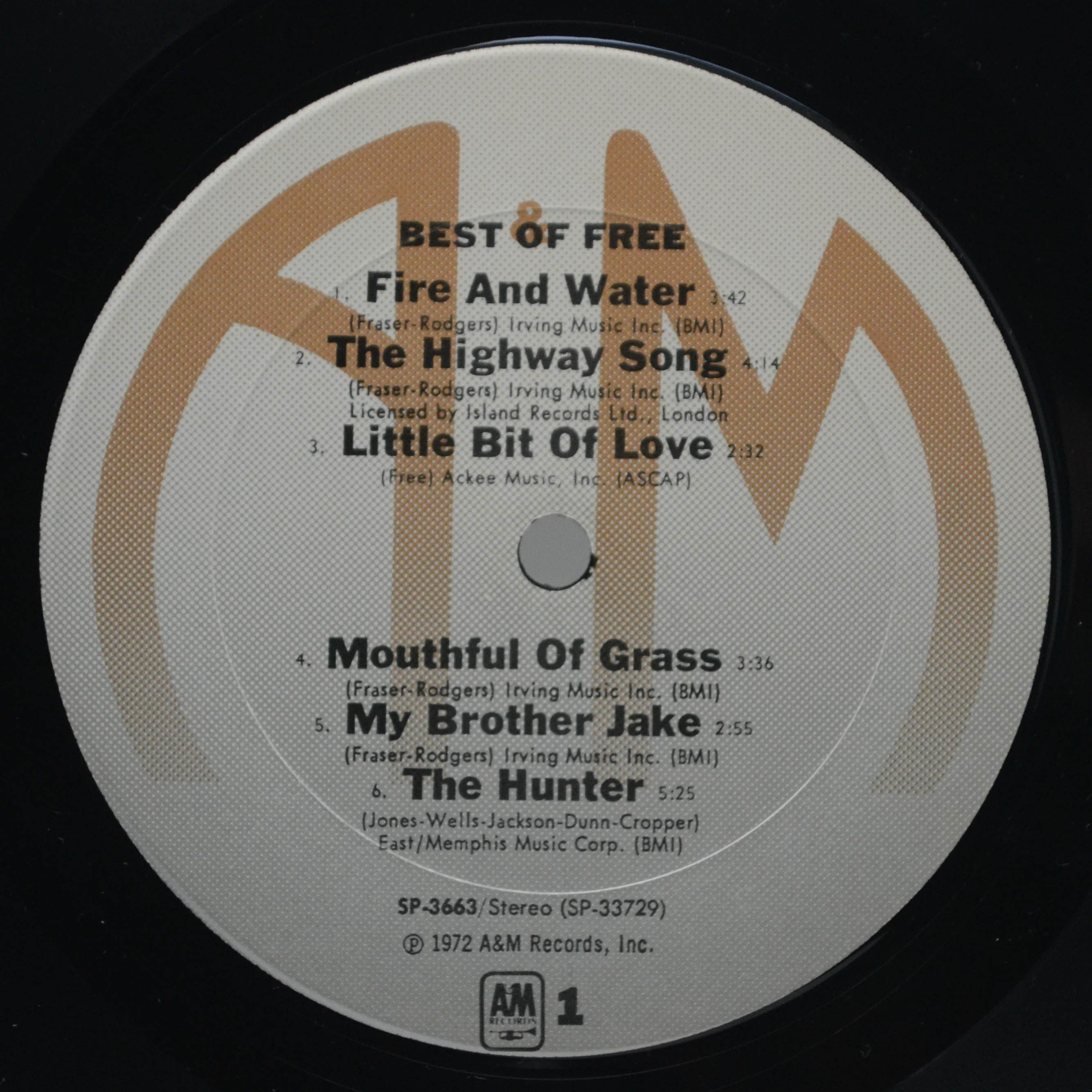 Free — Best Of Free (USA), 1972