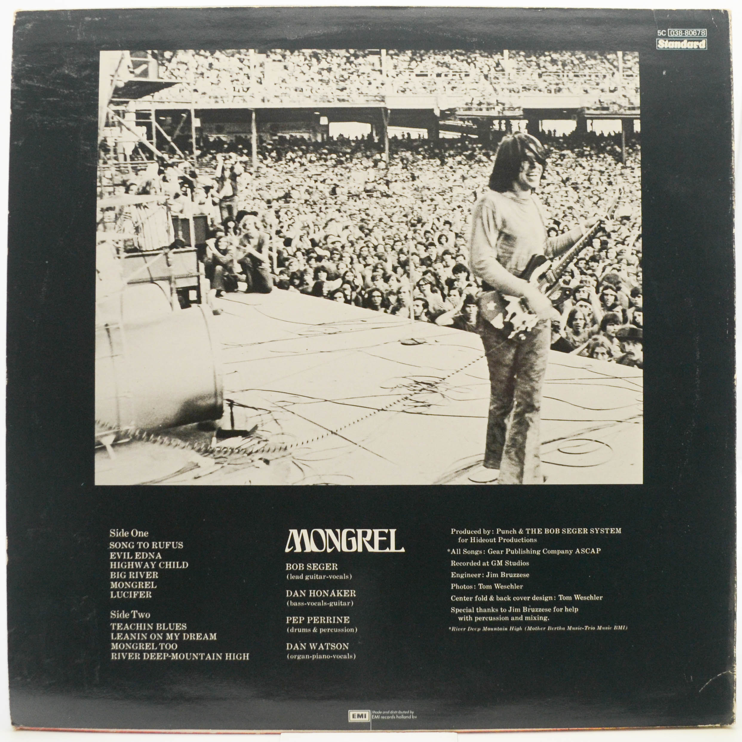 Виниловая пластинка Bob Seger System — Mongrel, 1970