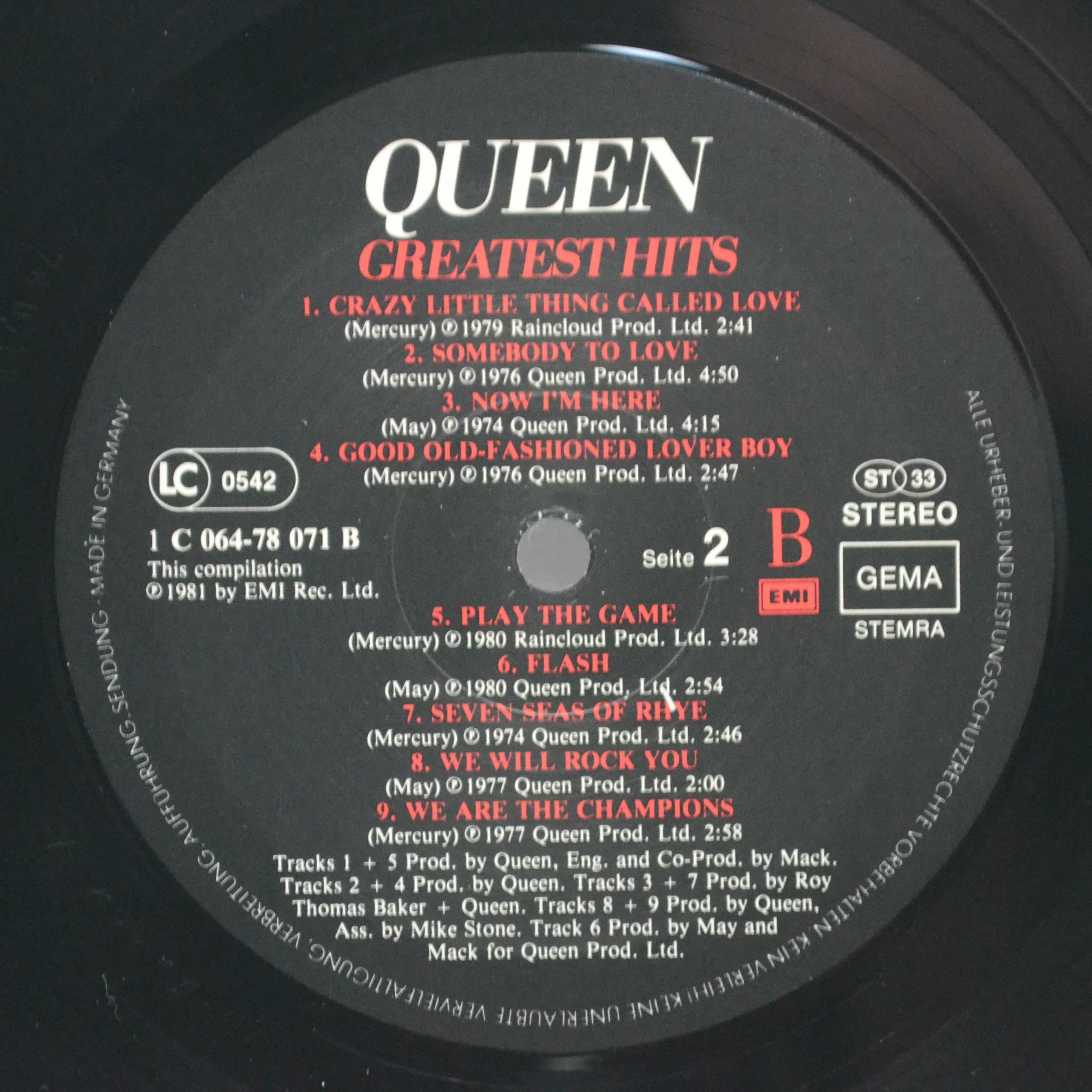 Queen — Greatest Hits, 1981