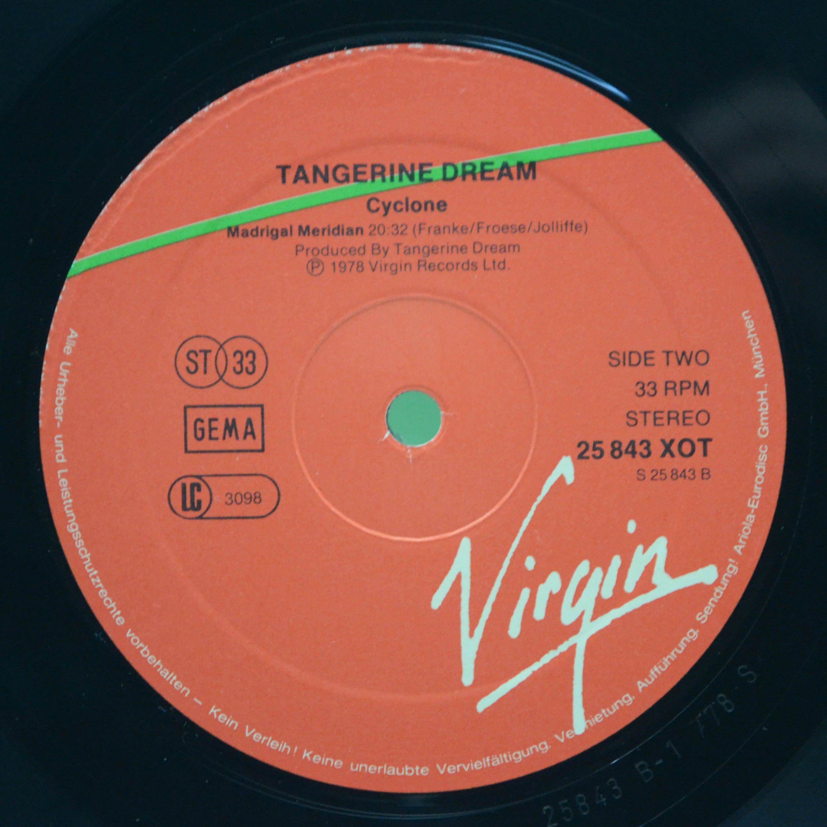 Tangerine Dream — Cyclone, 1978