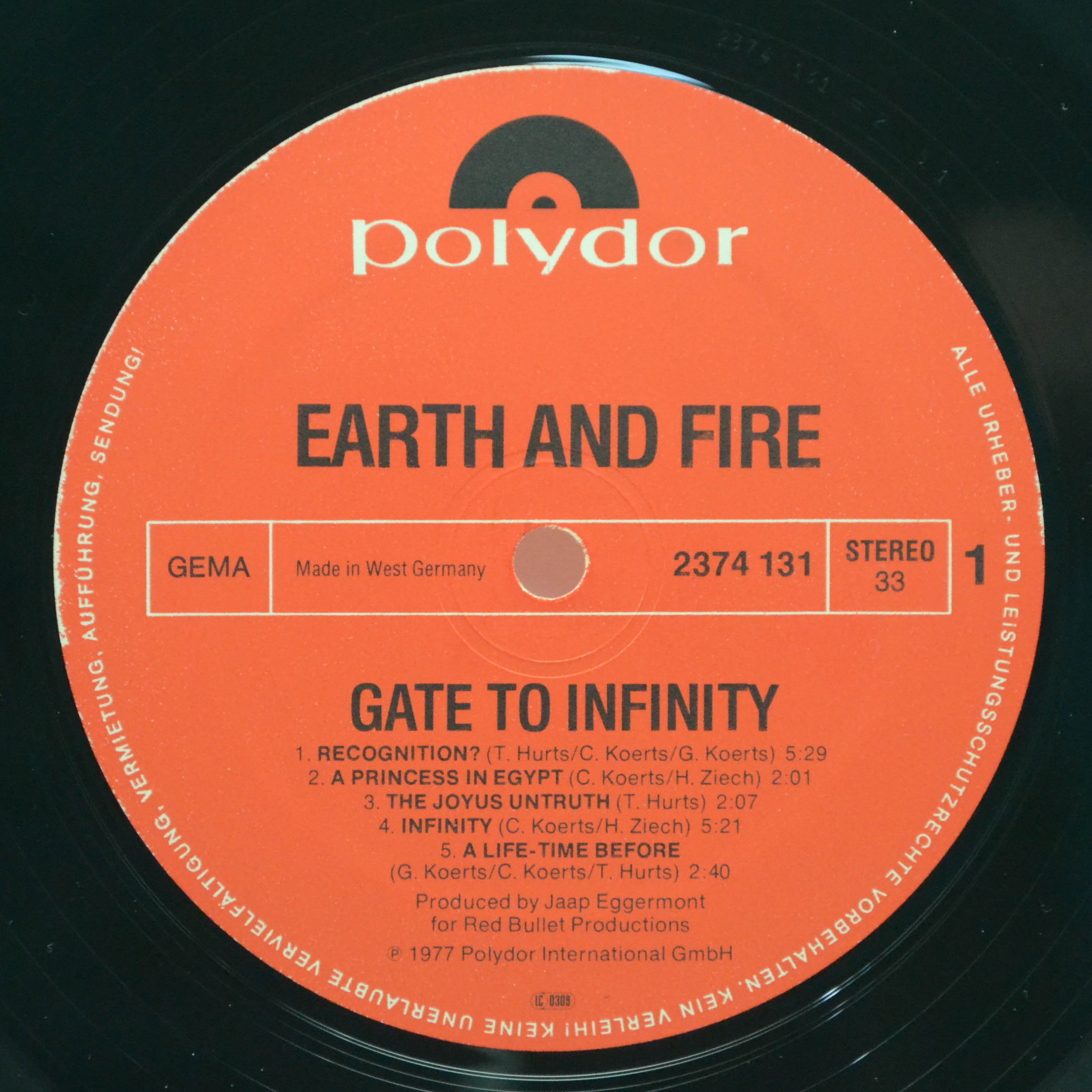 Виниловая пластинка Earth And Fire — Gate To Infinity, 1977
