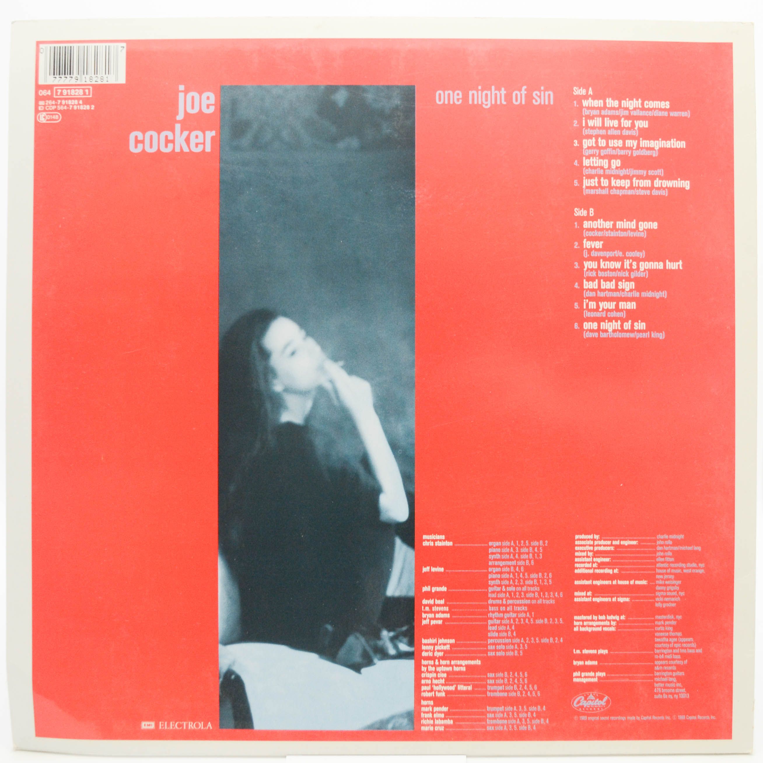 Joe Cocker — One Night Of Sin, 1989