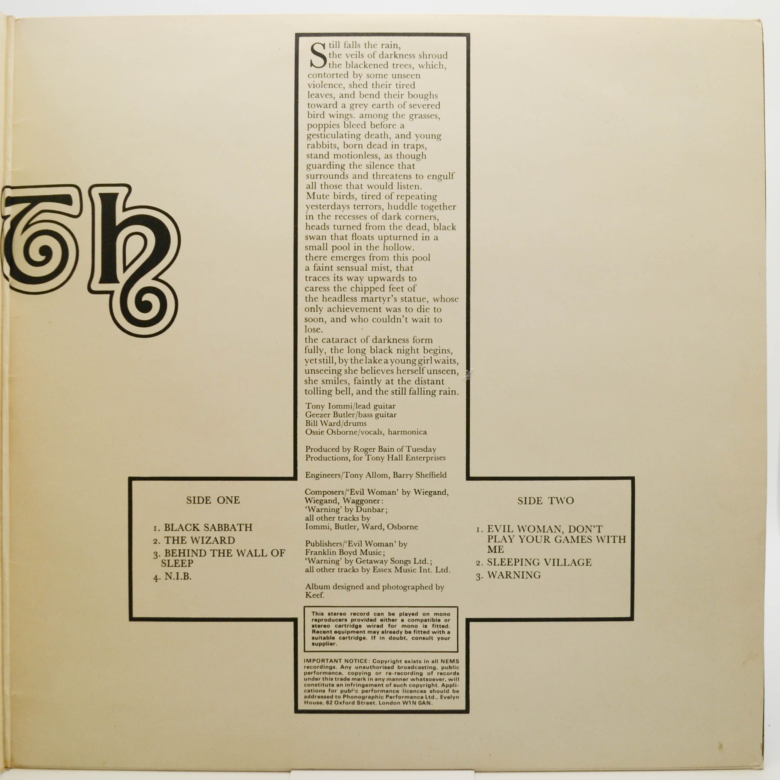 Black Sabbath — Black Sabbath, 1970