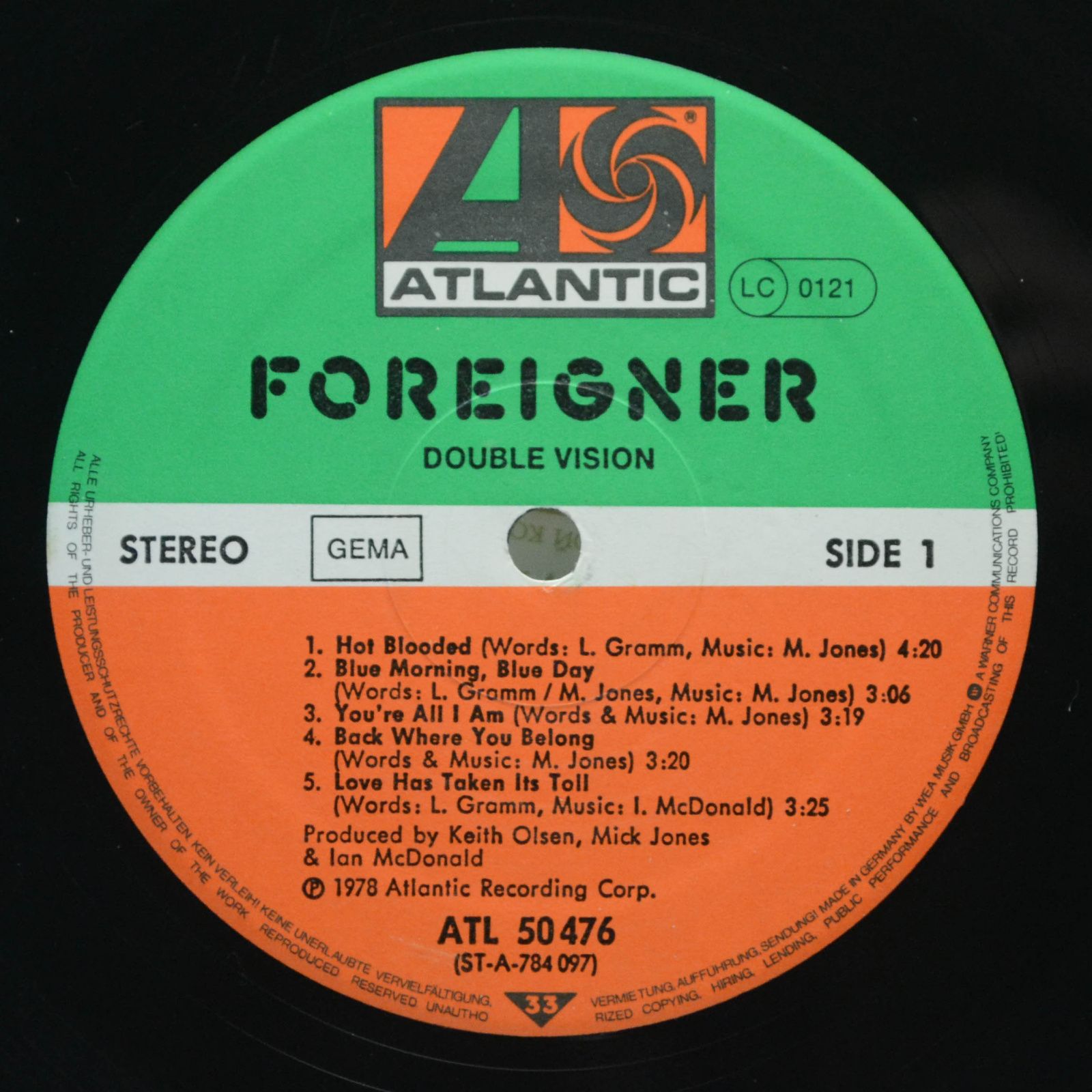 Foreigner — Double Vision, 1978