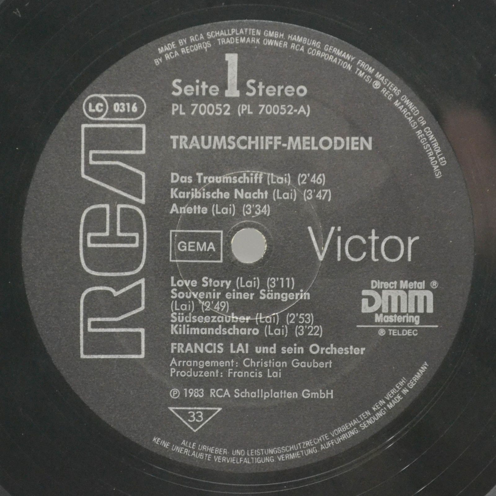 Francis Lai — Traumschiff-Melodien, 1983