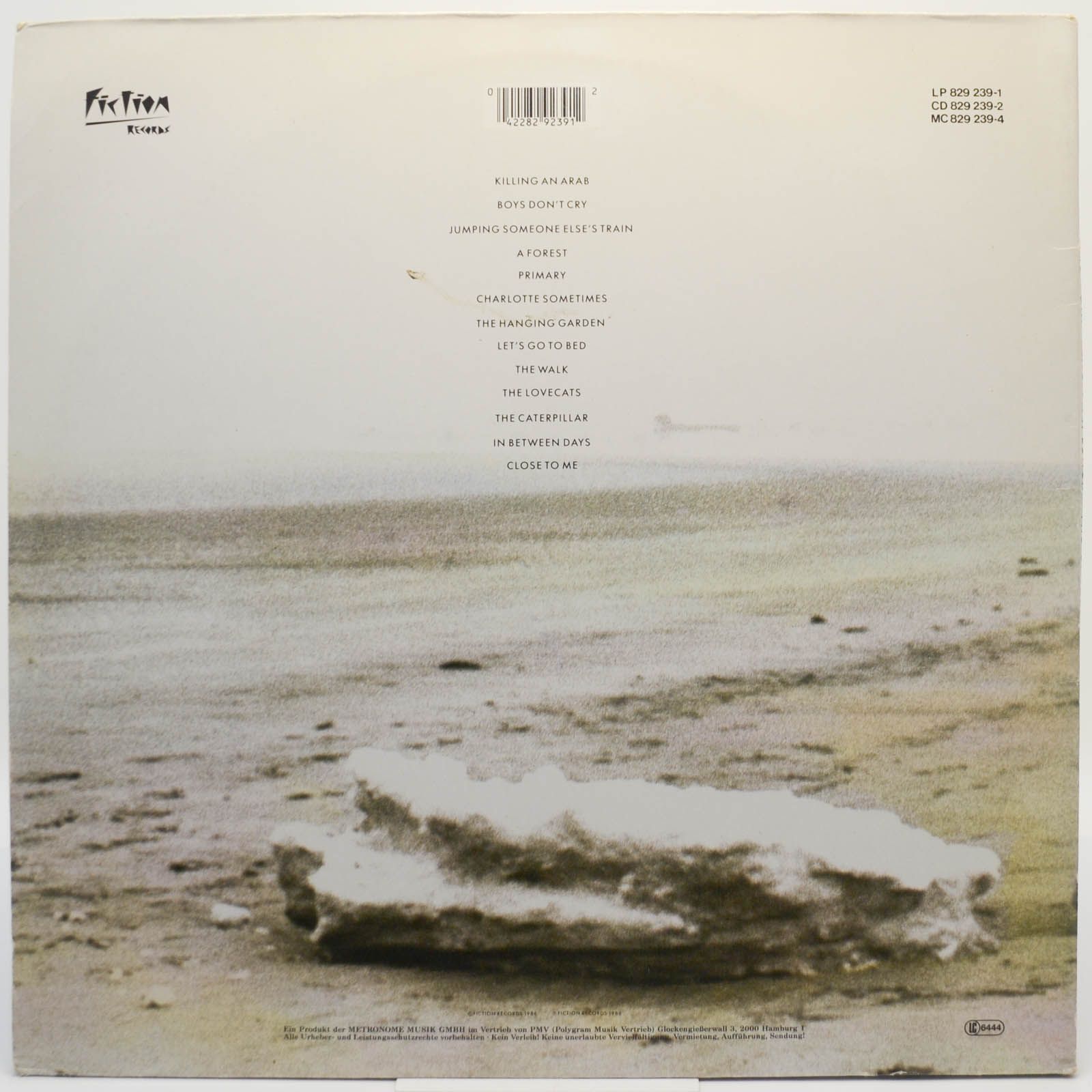 Cure — Standing On A Beach · The Singles, 1986