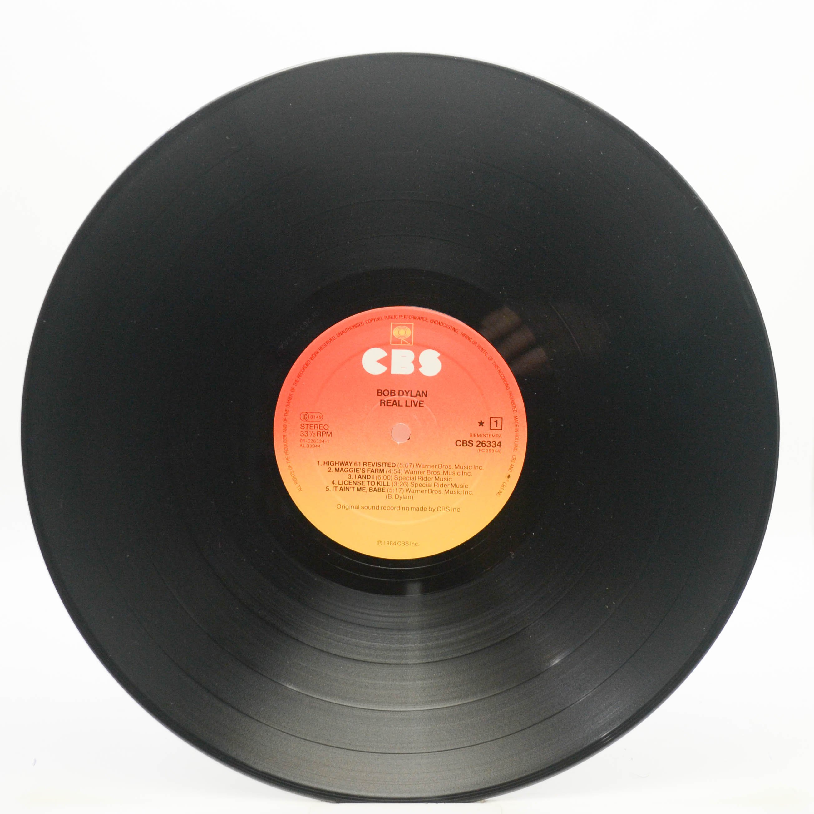 Bob Dylan — Real Live, 1984