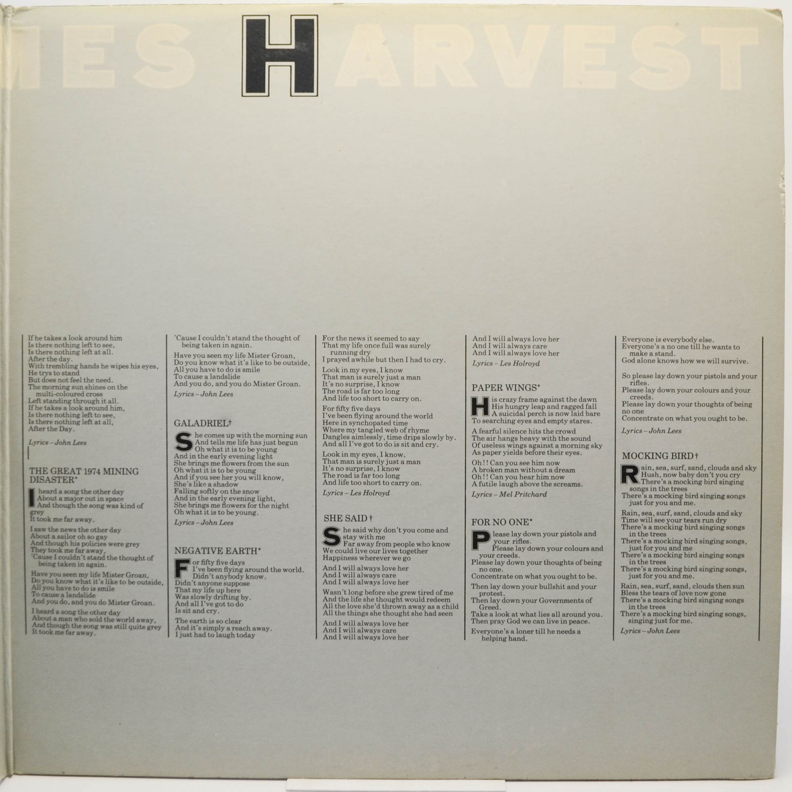 Виниловая пластинка Barclay James Harvest — Live (2LP, UK), 1974