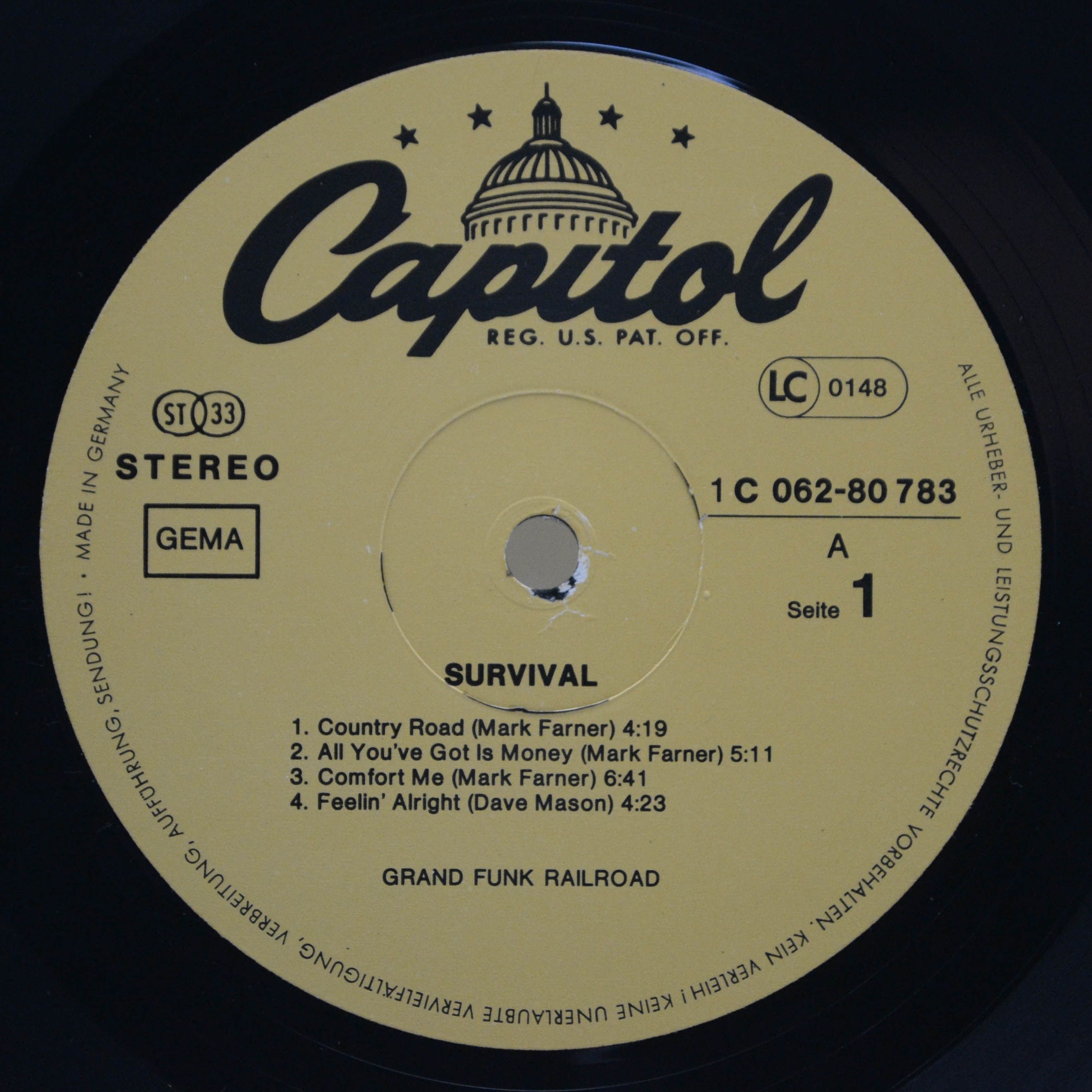 Виниловая пластинка Grand Funk — Survival, 1971