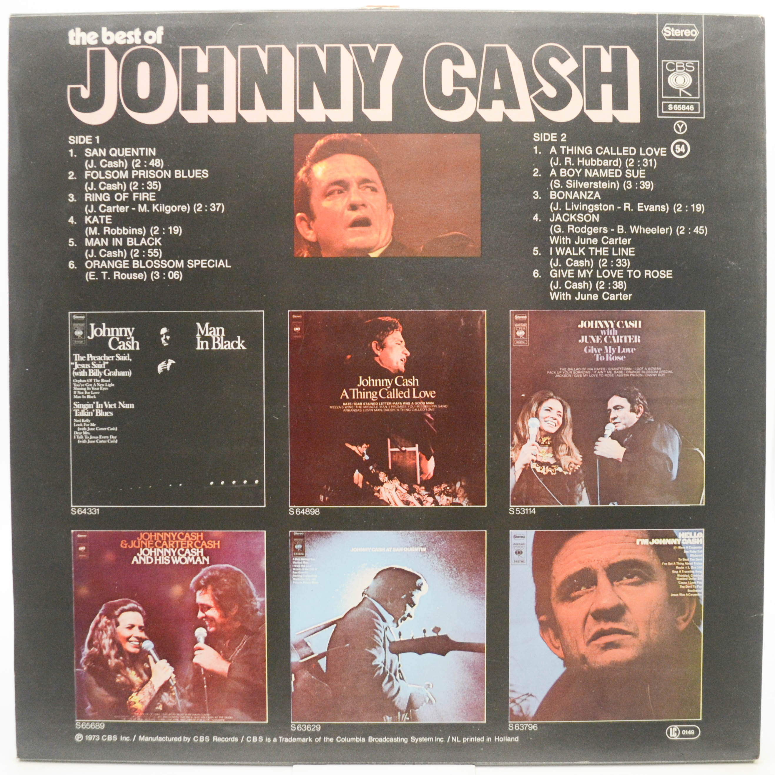 Виниловая пластинка Johnny Cash — The Best Of Johnny Cash, 1973