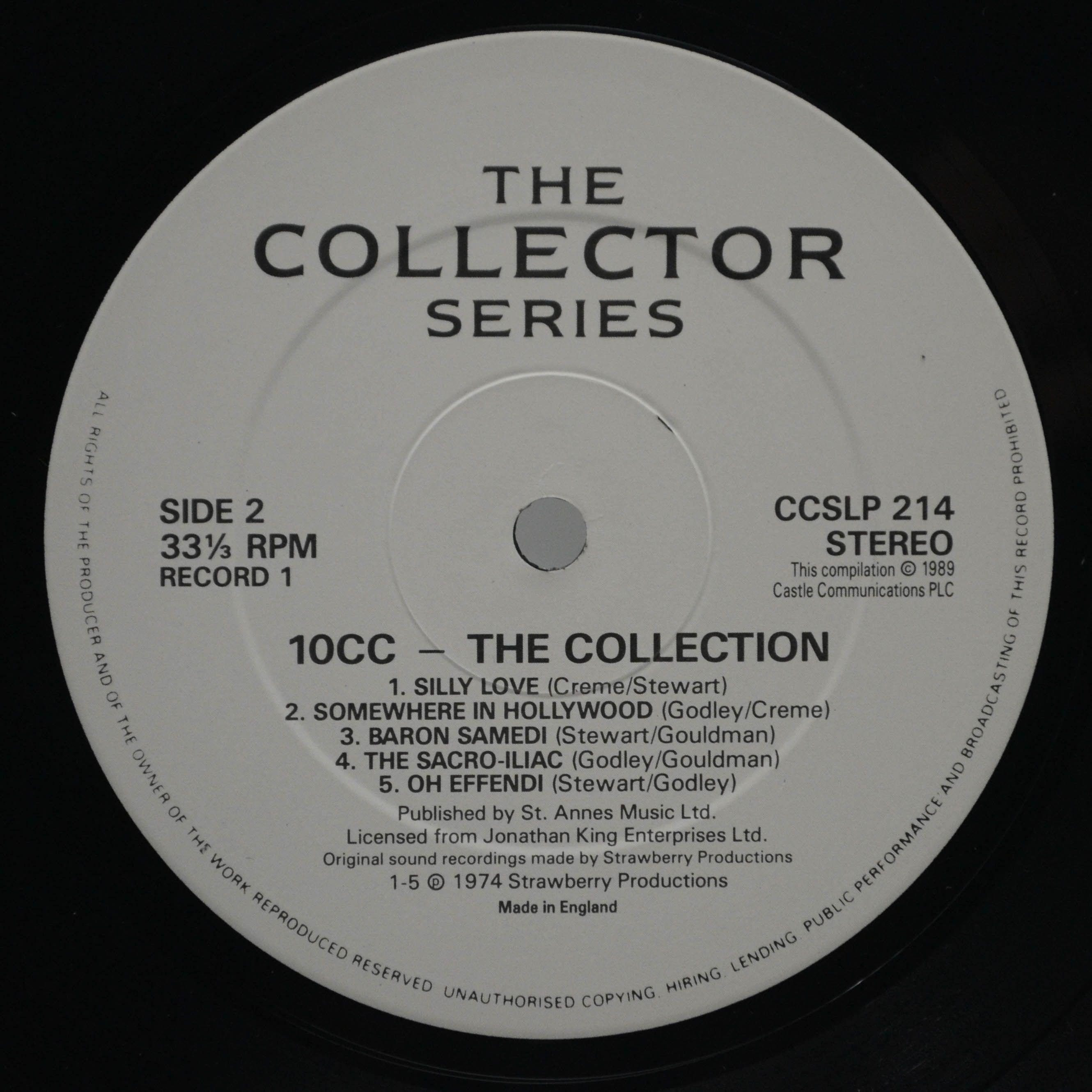 Виниловая пластинка 10 CC — The Collection (2LP, UK), 1989