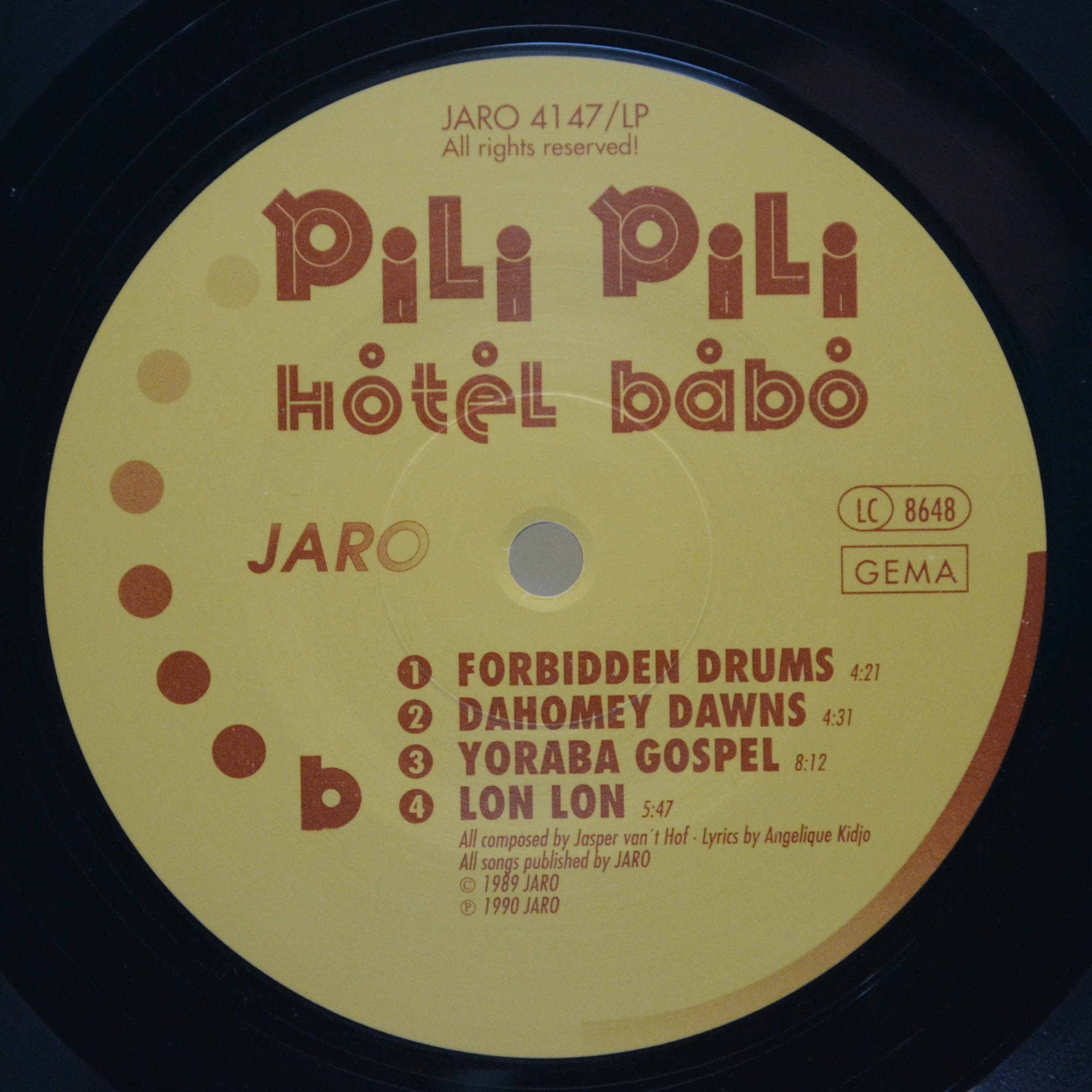 Pili Pili — Hotel Babo, 1990