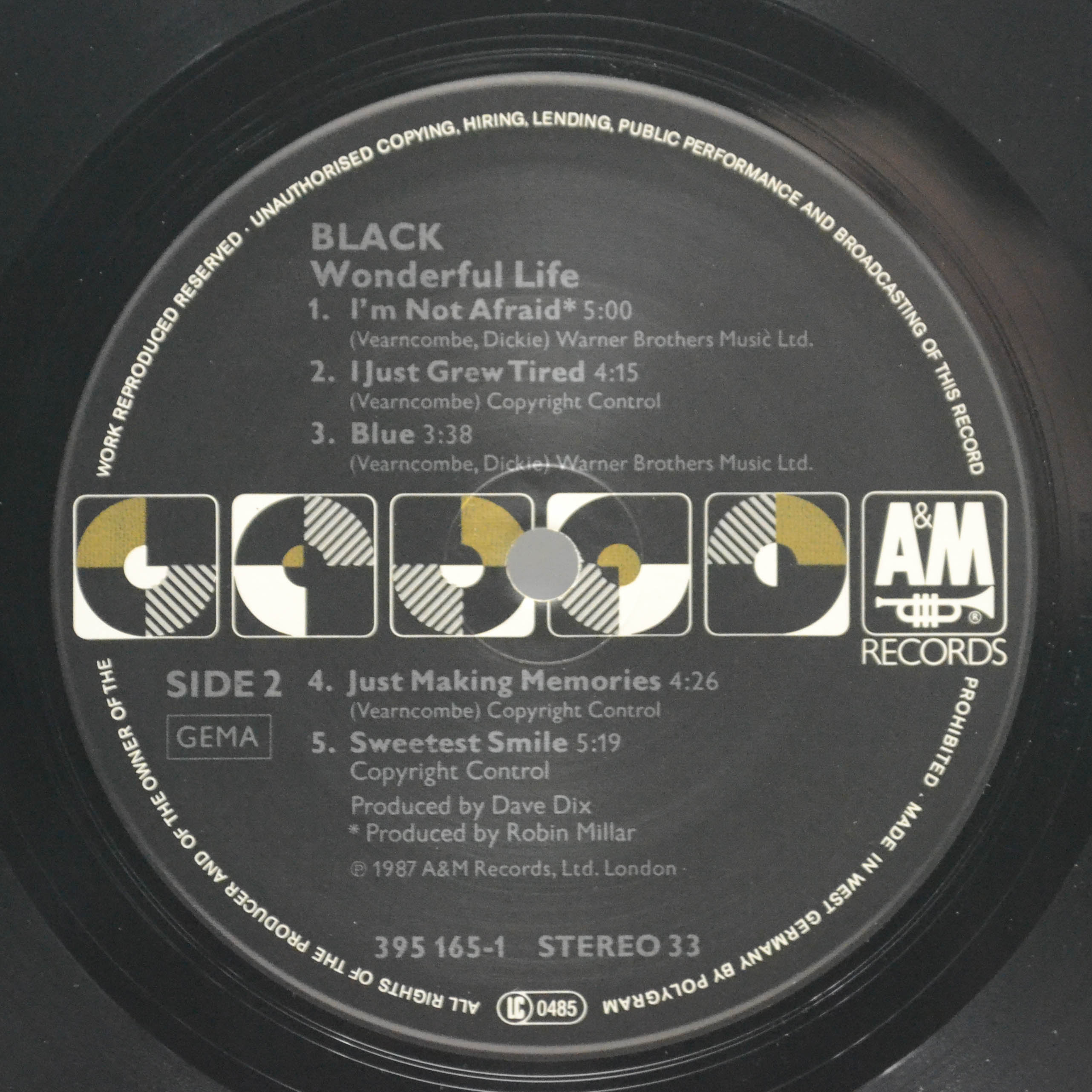 Виниловая пластинка Black — Wonderful Life, 1987