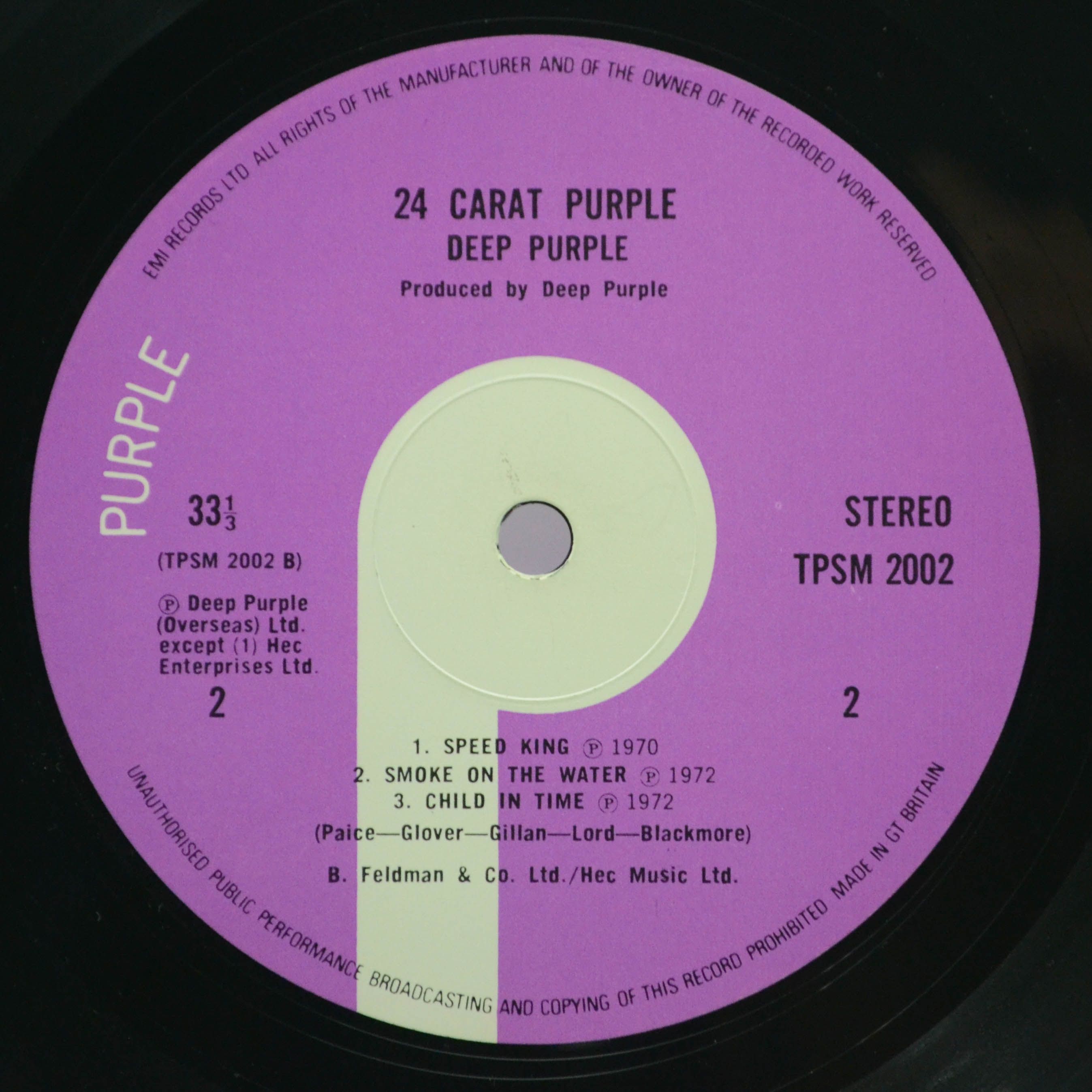 Deep Purple — 24 Carat Purple (UK), 1975