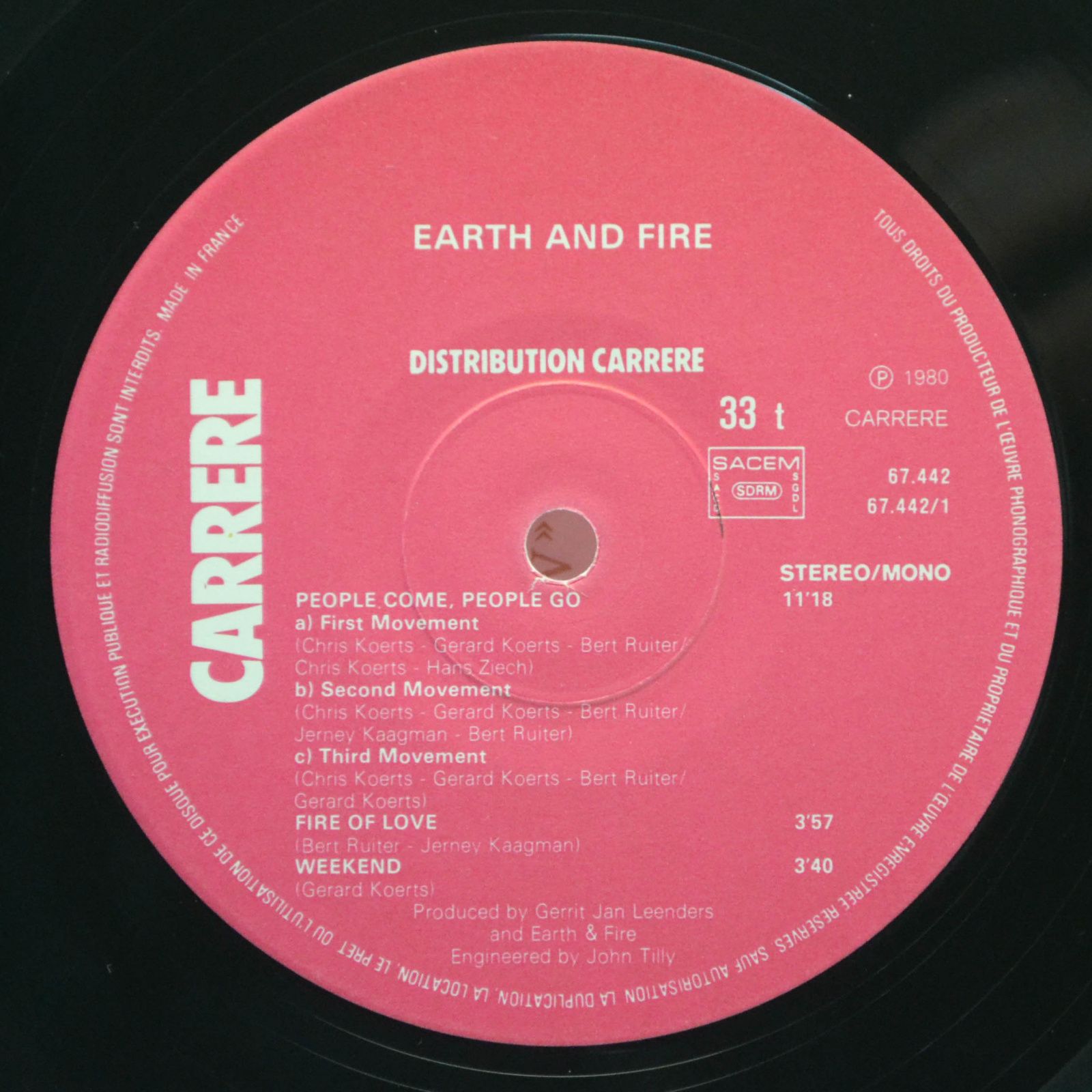 Виниловая пластинка Earth And Fire — Reality Fills Fantasy, 1979