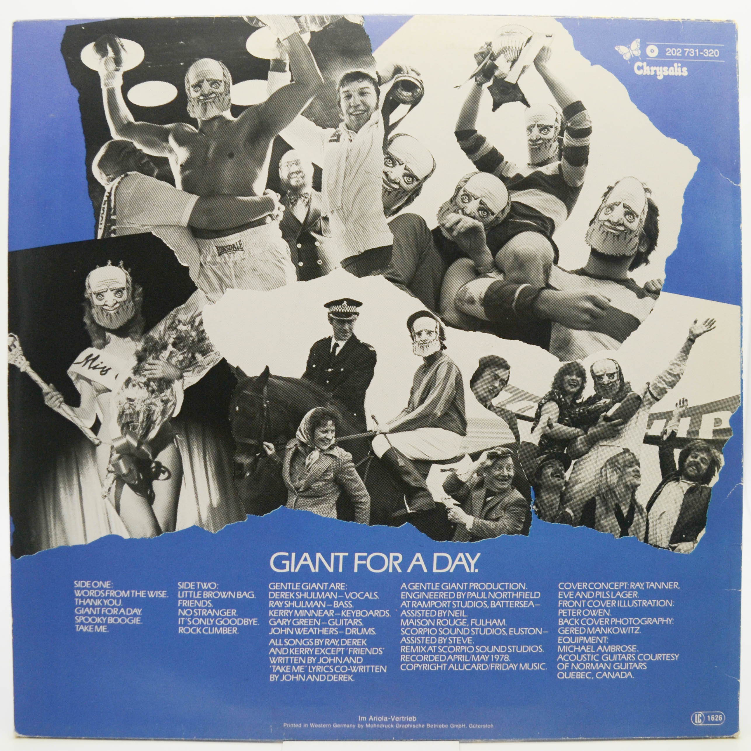 Виниловая пластинка Gentle Giant — Giant For A Day, 1978