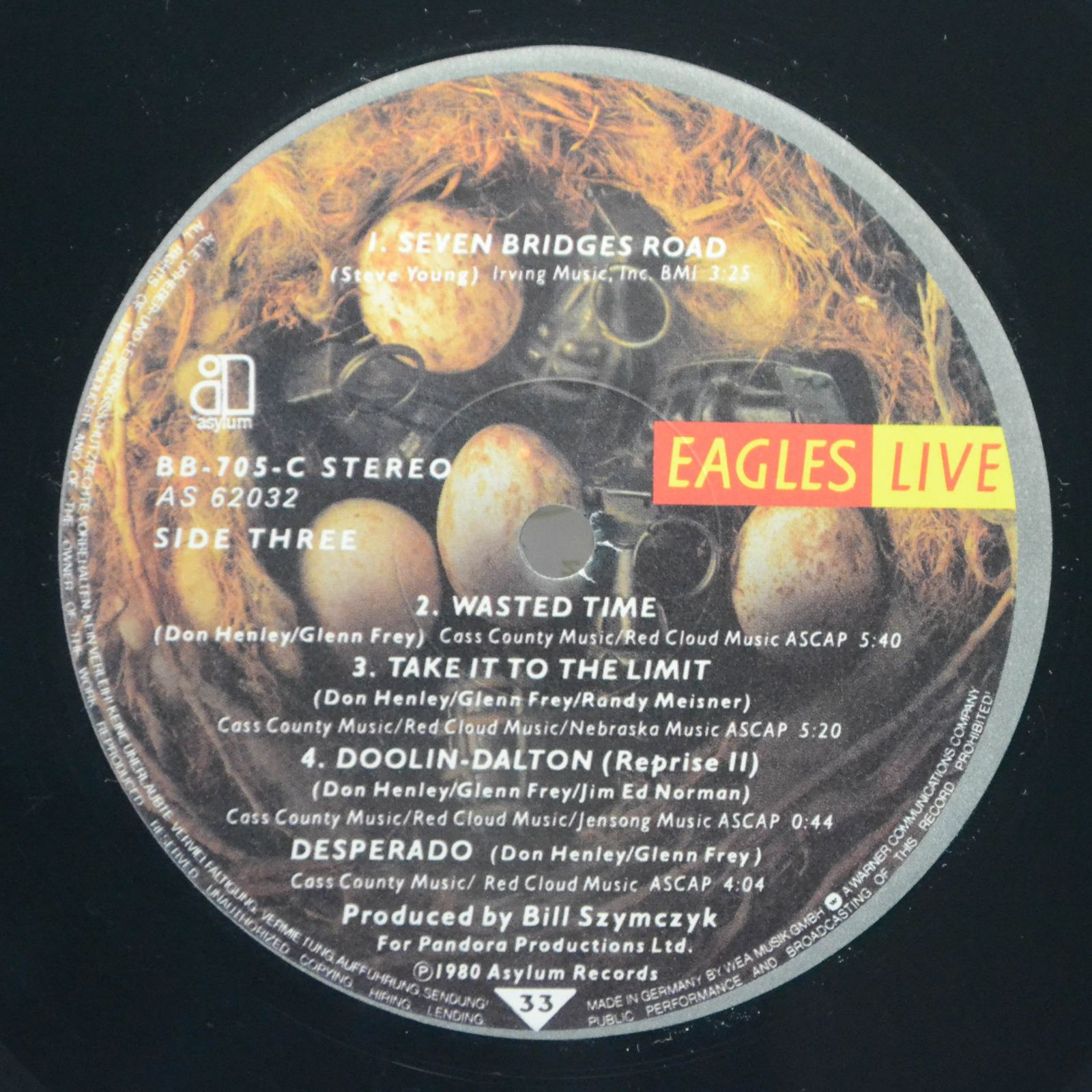 Eagles — Eagles Live (2LP), 1980