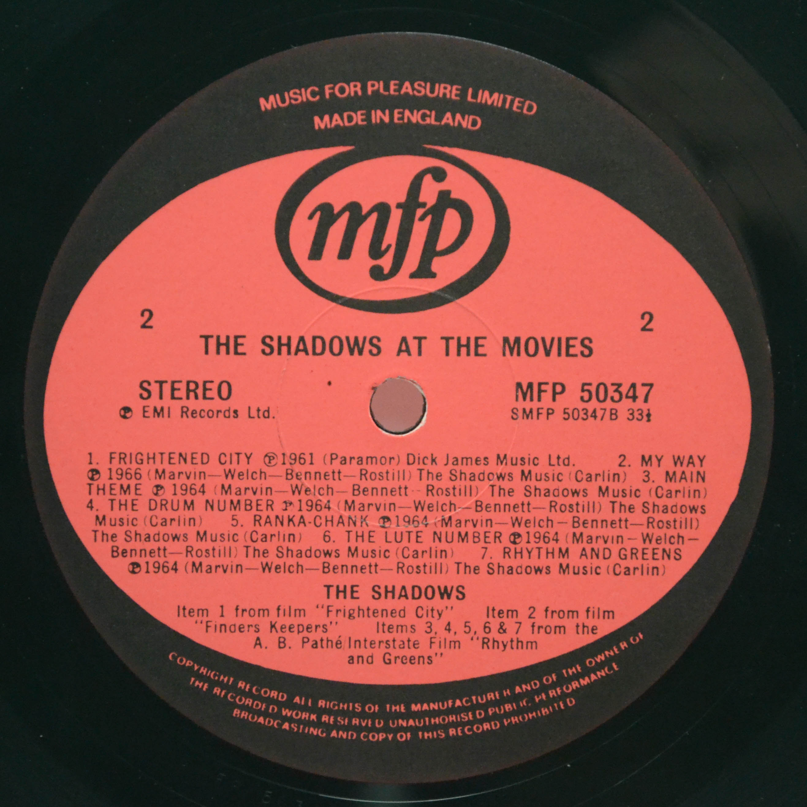 Shadows — The Shadows At The Movies (UK), 1978