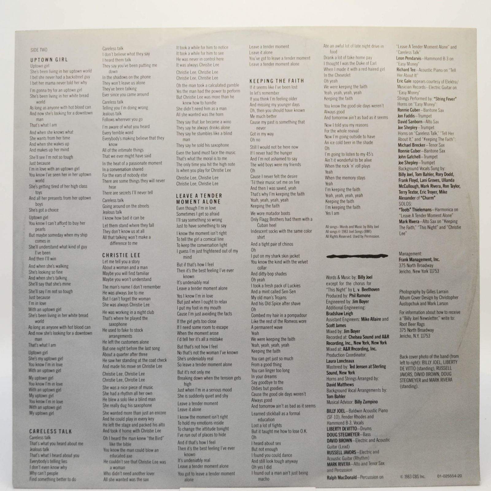 Billy Joel — An Innocent Man, 1983