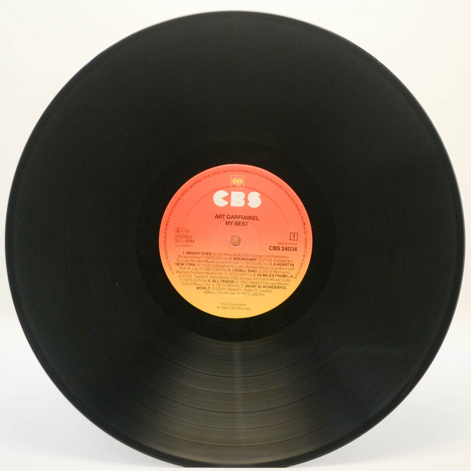 Art Garfunkel — My Best, 1984