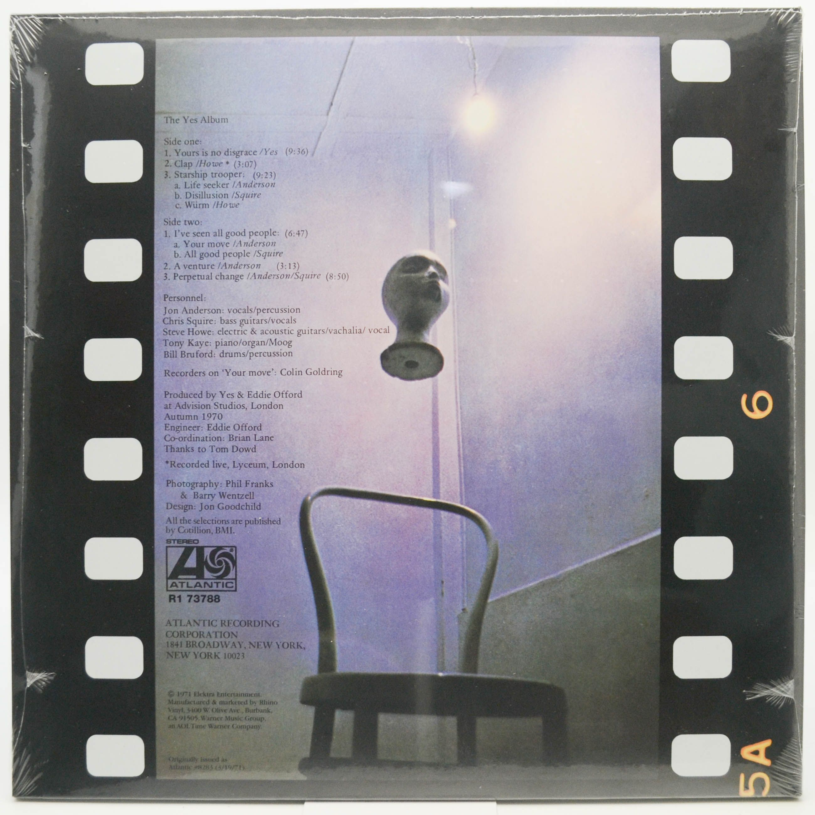 Виниловая пластинка Yes — The Yes Album, 1971