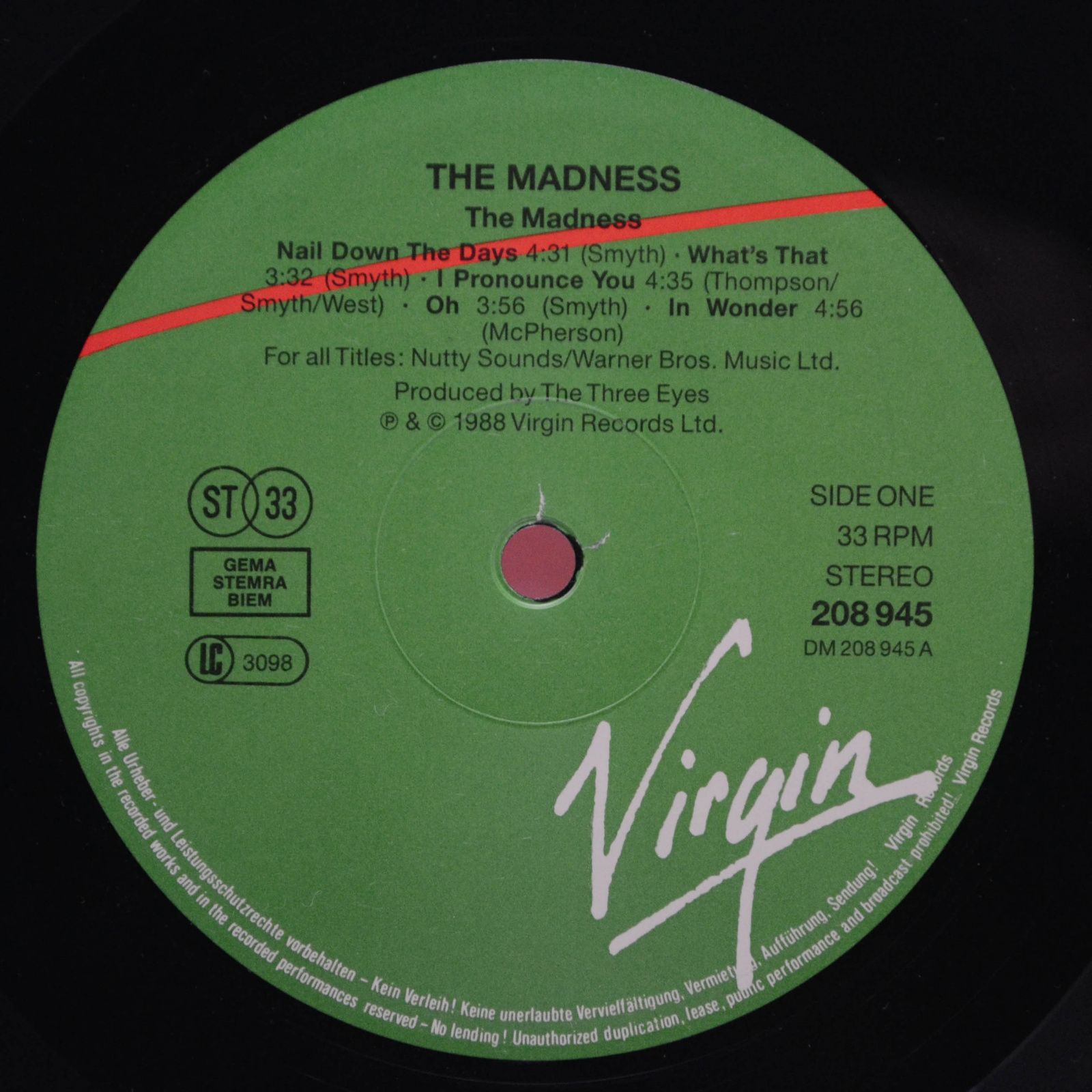 Madness — The Madness, 1988