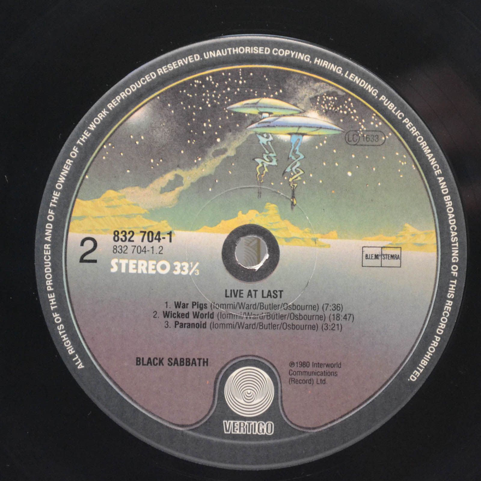 Black Sabbath — Live At Last, 1980