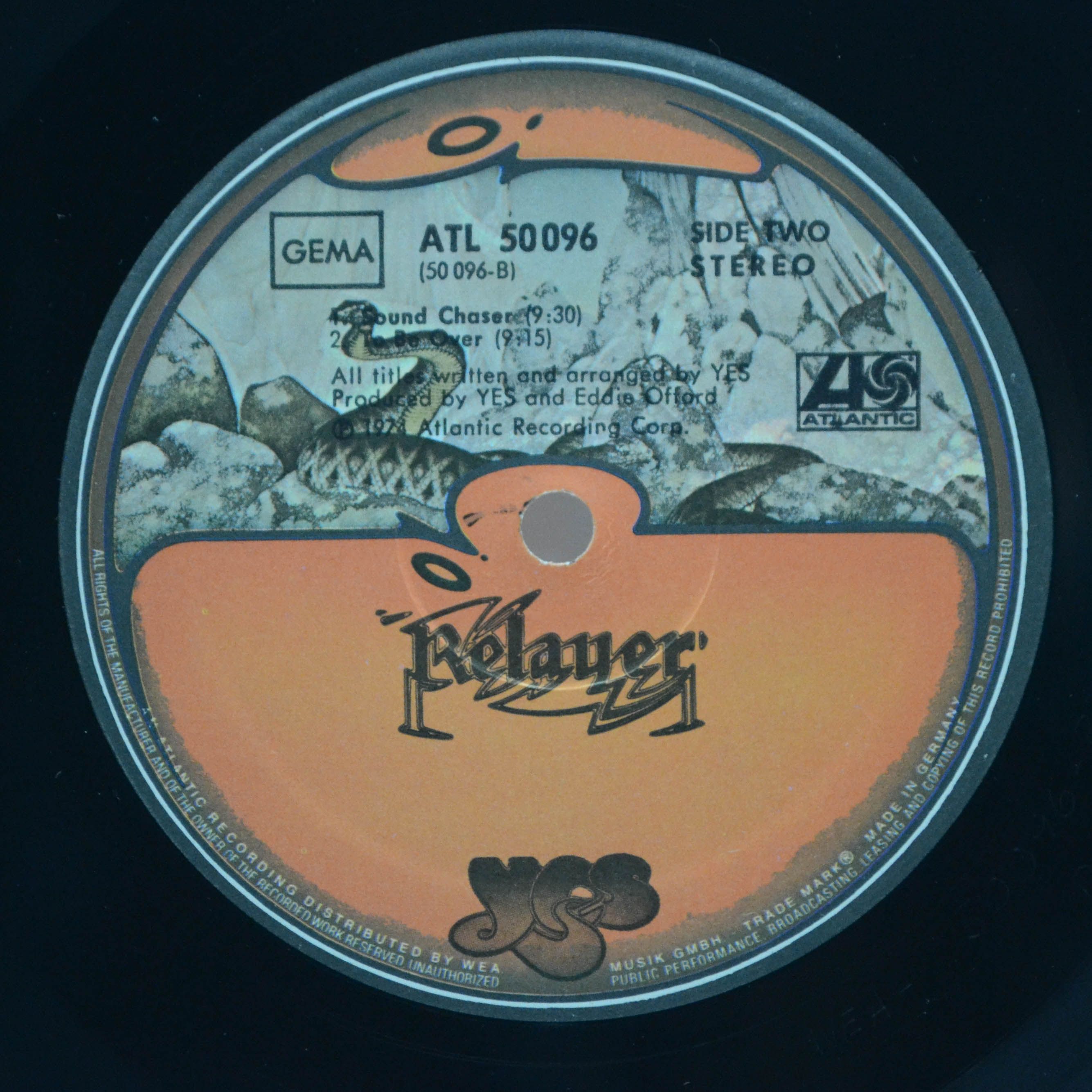 Виниловая пластинка Yes — Relayer, 1974