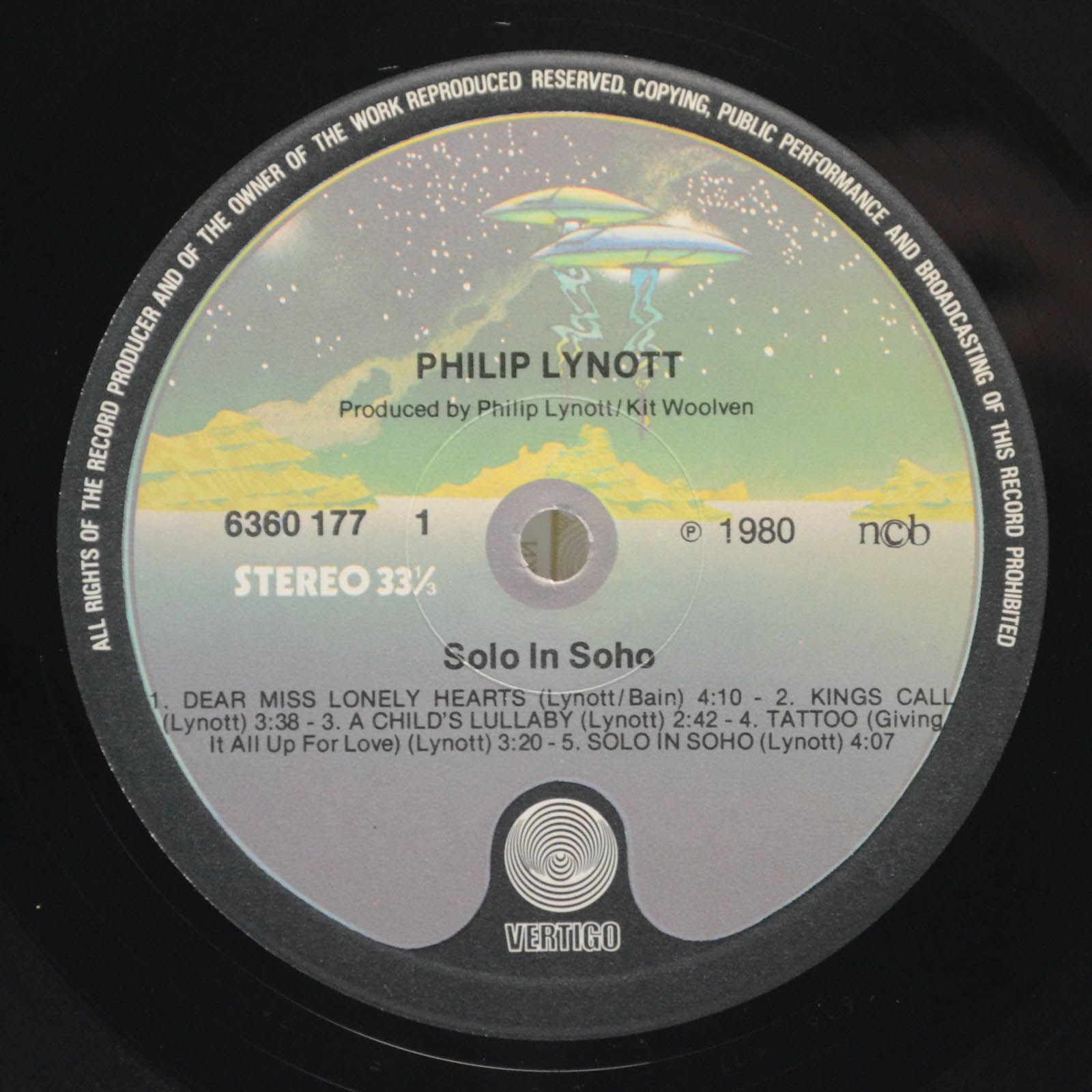Виниловая пластинка Philip Lynott — Solo In Soho, 1980