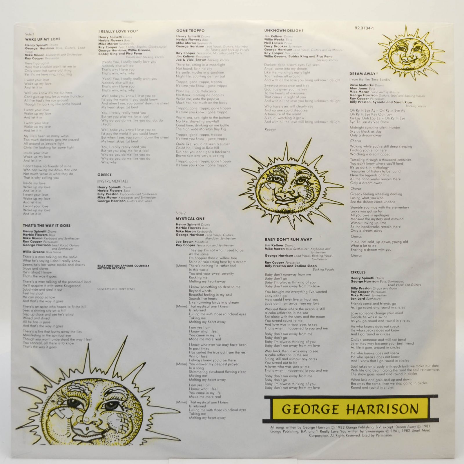 Виниловая пластинка George Harrison — Gone Troppo, 19??