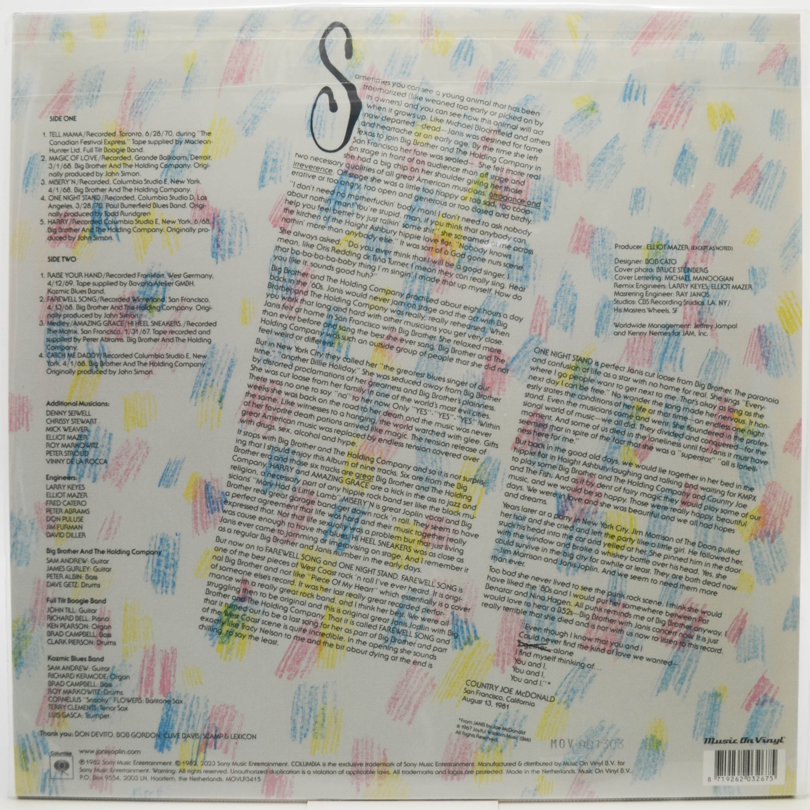 Janis Joplin — Farewell Song, 1982