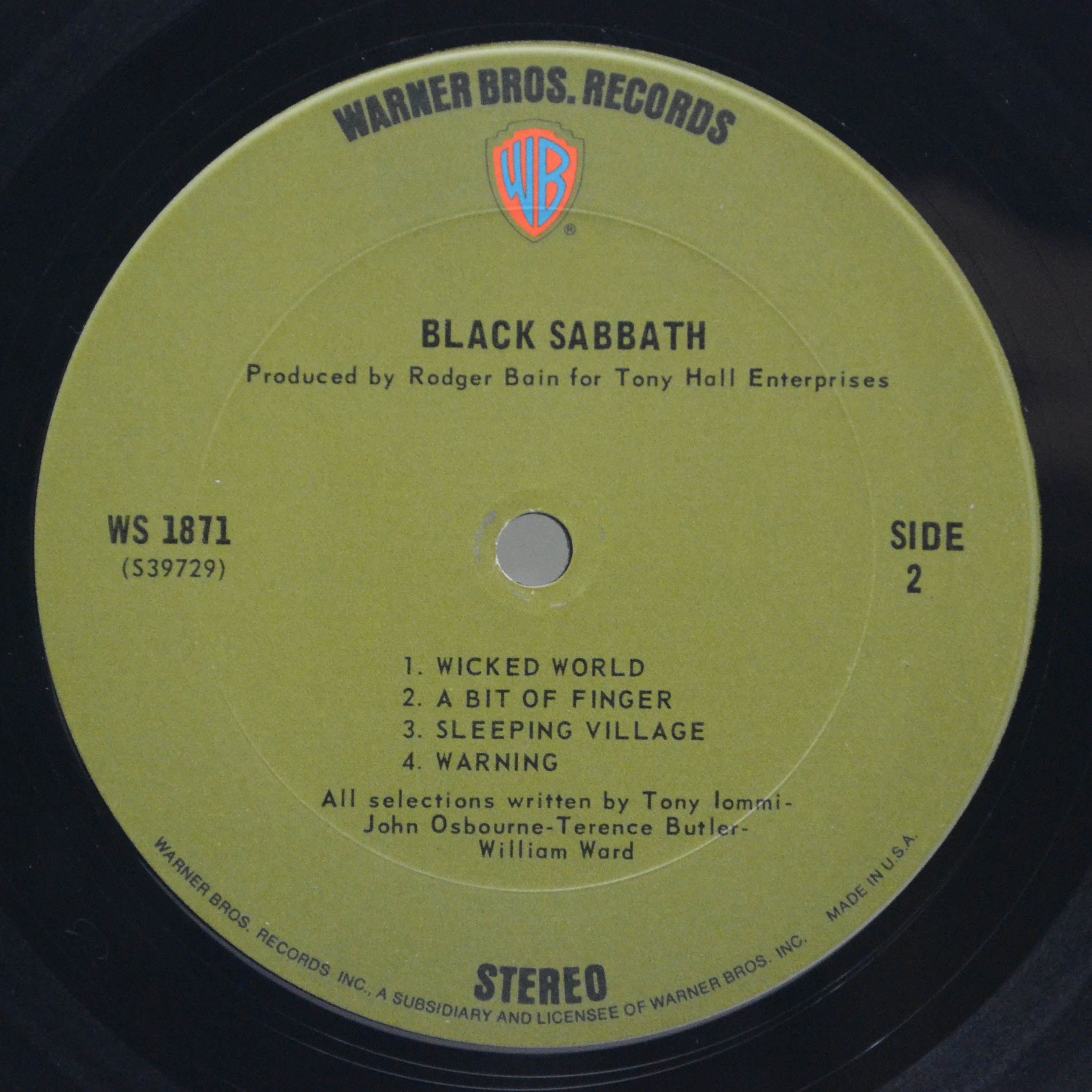 Black Sabbath — Black Sabbath (USA), 1970