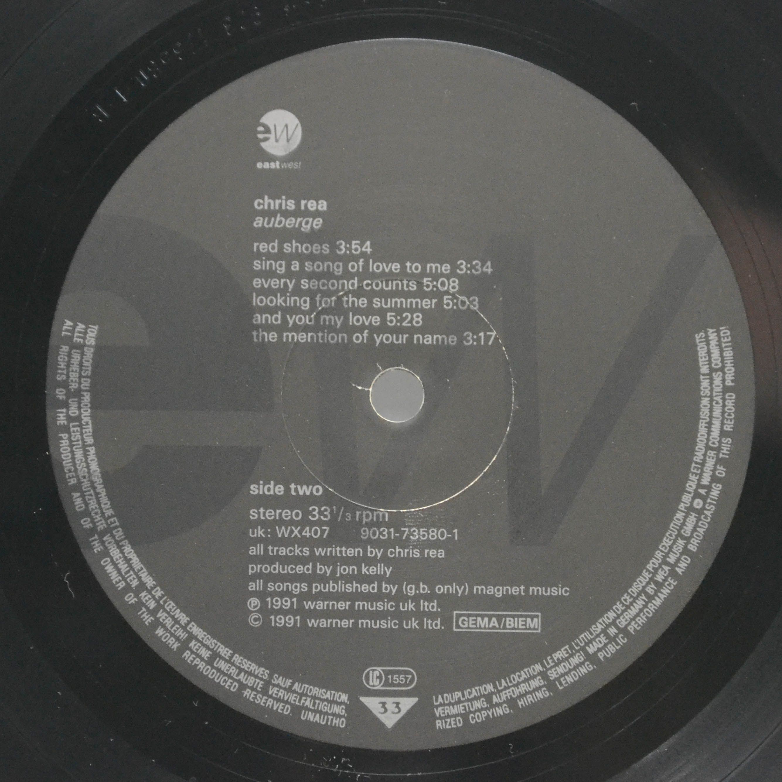 Chris Rea — Auberge, 1991