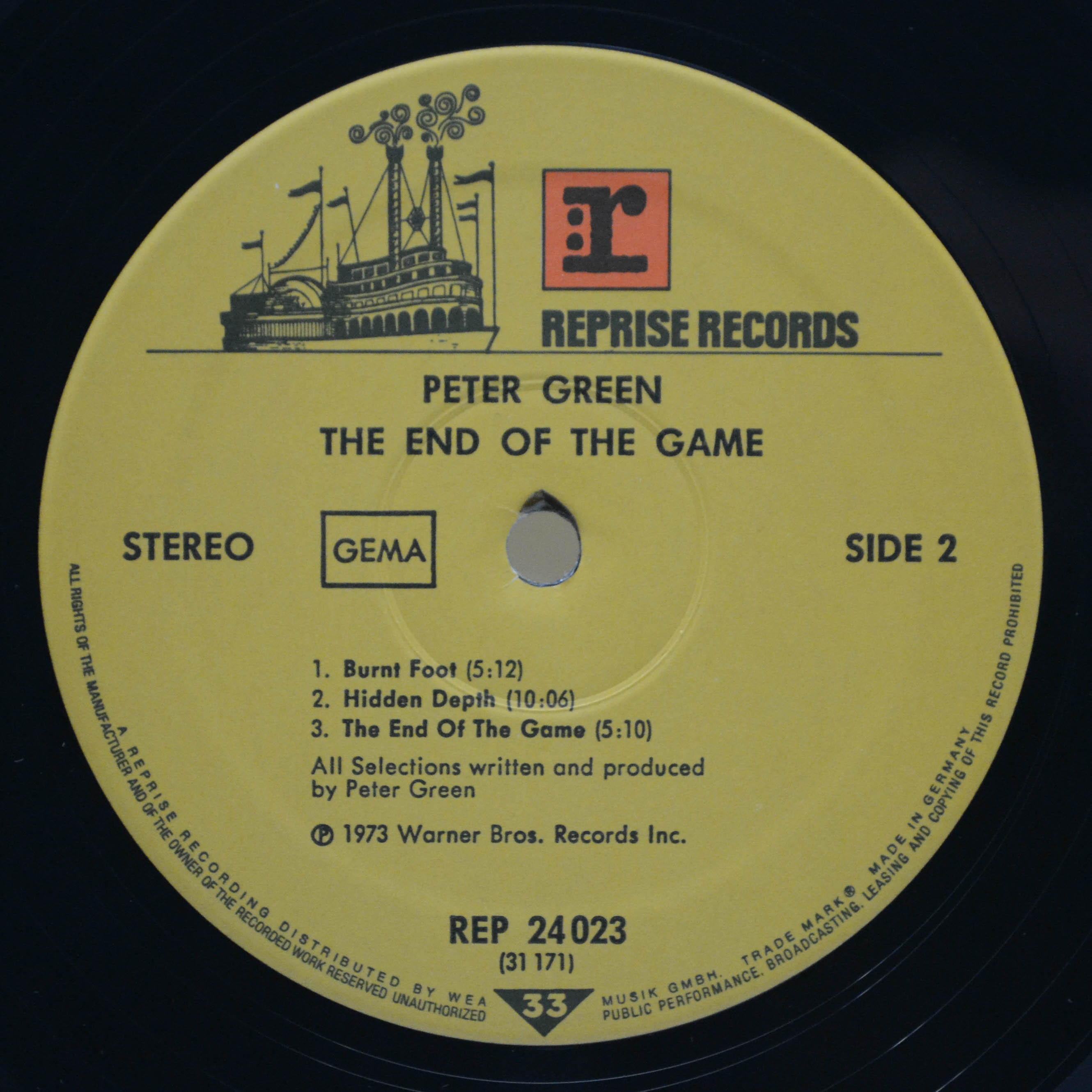 Peter Green — The End Of The Game, 1970