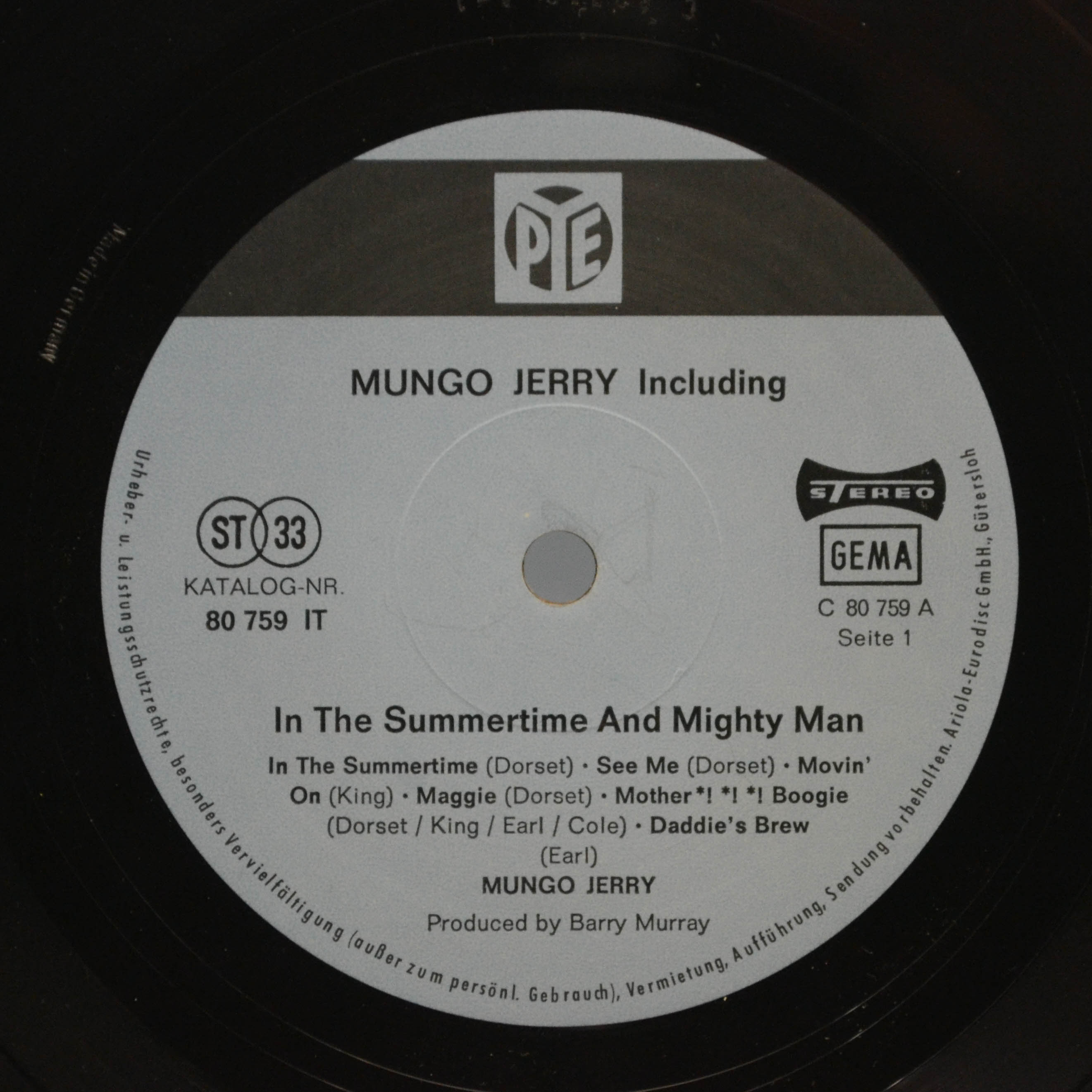 Mungo Jerry — Mungo Jerry, 1970
