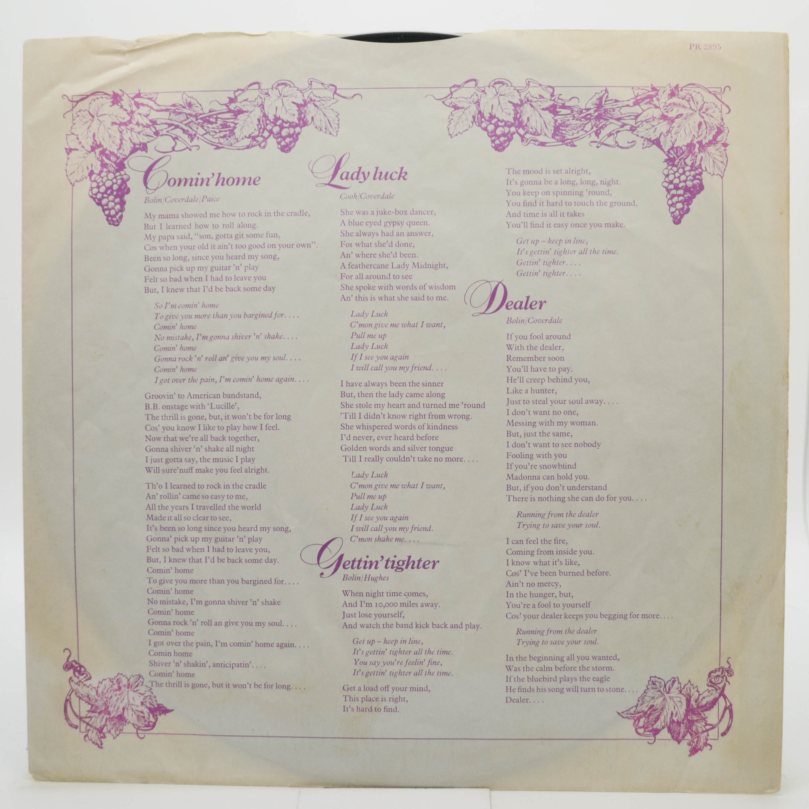 Deep Purple — Come Taste The Band, 1975